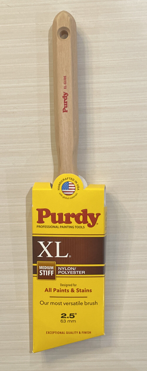 Purdy XL Glide  2-1/2" Angle Sash Paint Brush, Nylon/Polyester Bristle