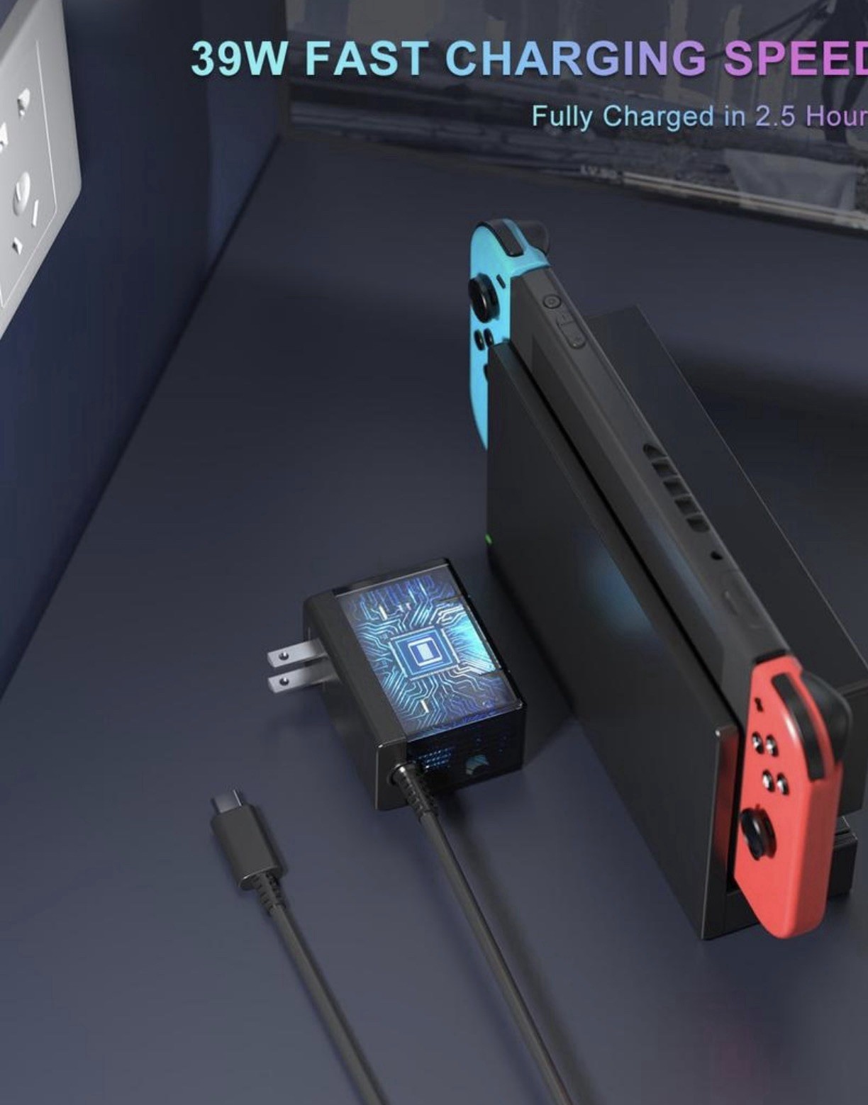 Dock Station for Switch/Switch OLED, Replacement 3-in-1 TV Dock Set with Origina