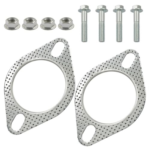 2PCS Exhaust Gasket, Car Accessories Exhaust Flange Gasket Muffler Gaskets002