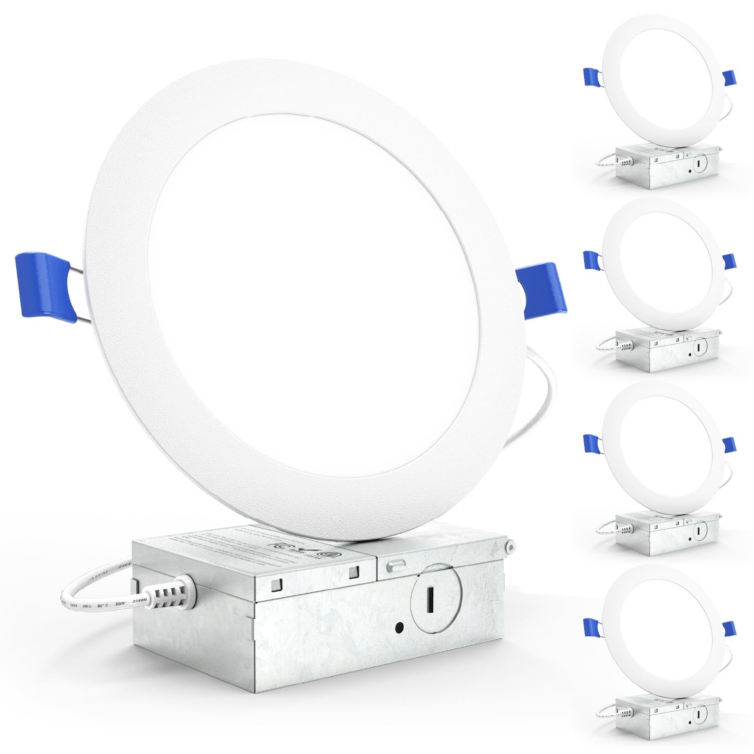 Sunco 4 Pack 6 Inch Ultra Thin LED Recessed Ceiling Lights 6" (5K), 6