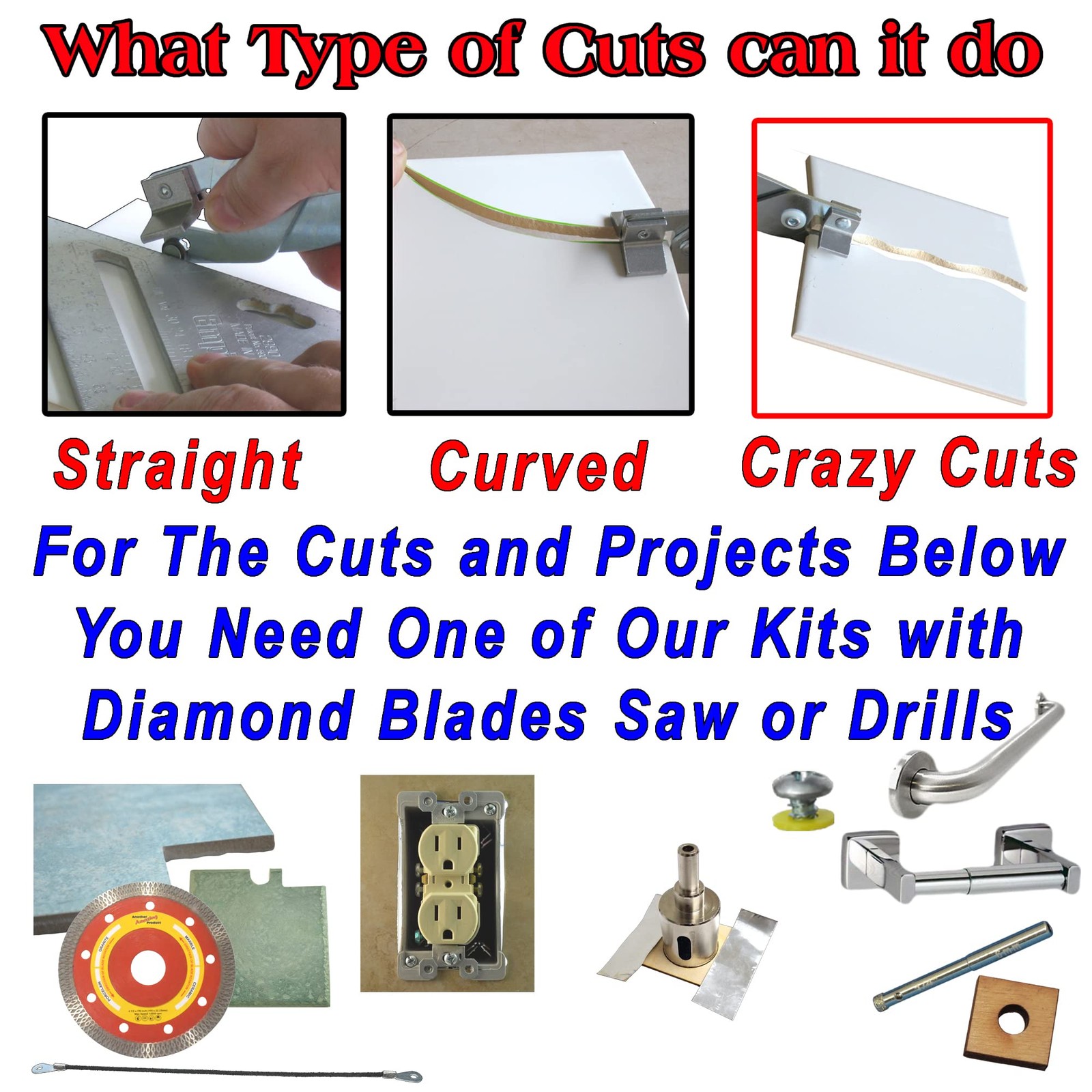 Ceramic Tile Cutter - Hand Held Ceramic Tile Cutter, Tool Cut Curves