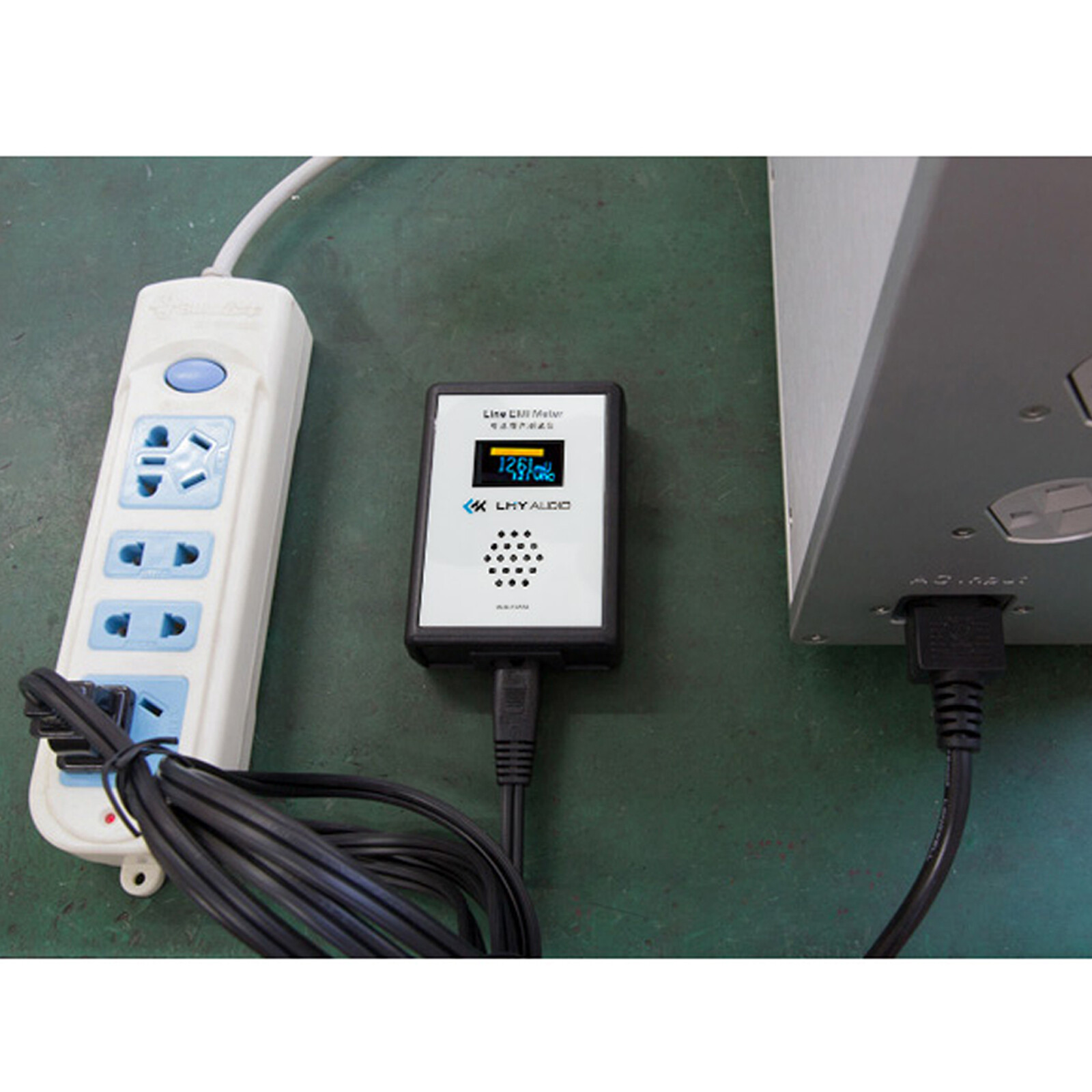 Line EMI Meter Mains Noise Tester Broadband AC Power Meter Ripple Analyzer OLED