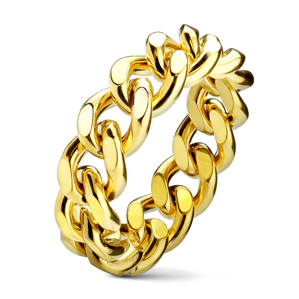Women's Ring Chain Cuban Gold Plate Chain Chain Convenient Original 6435