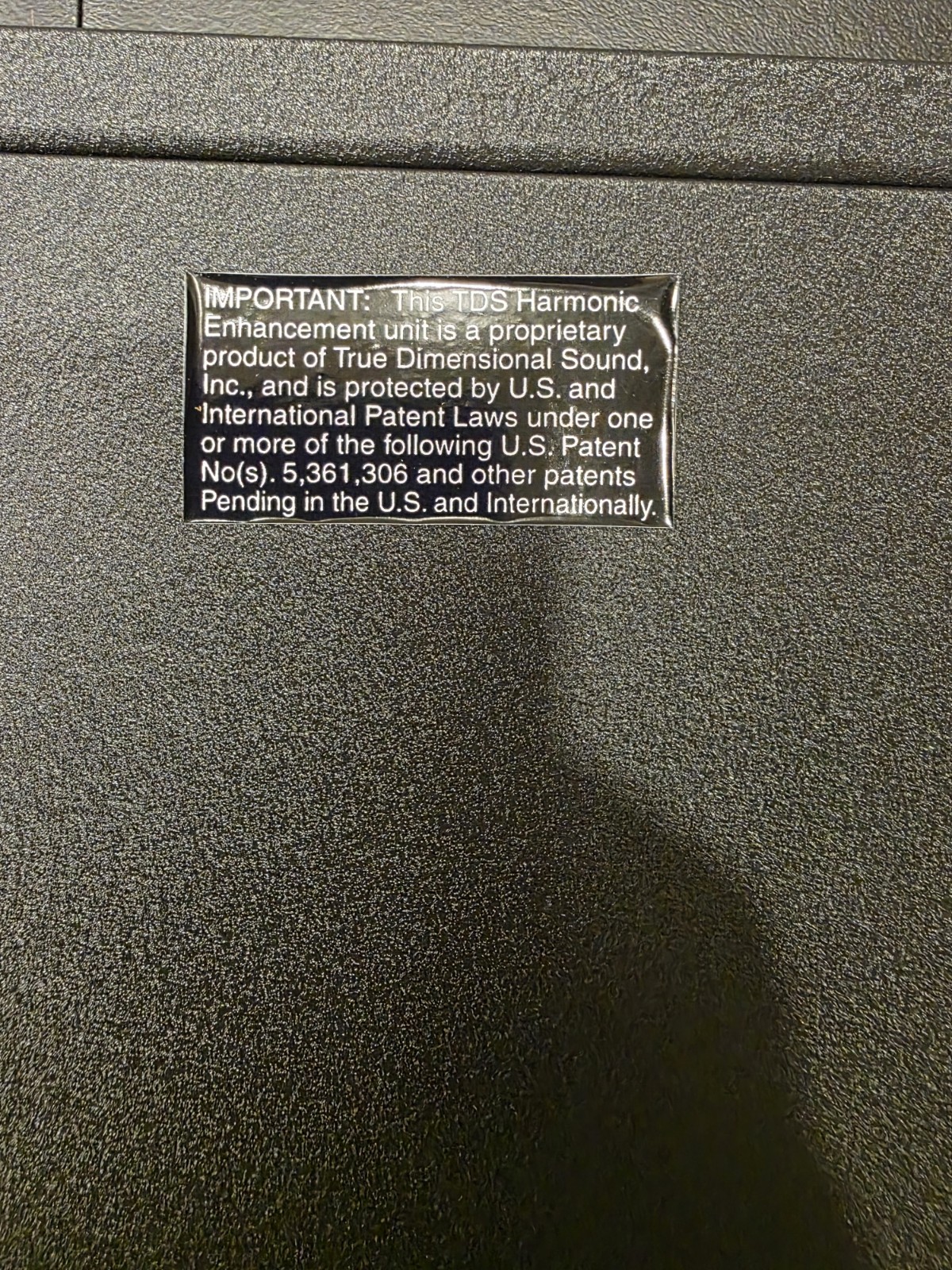 TDS PASSIVE SOUND PROCESSOR