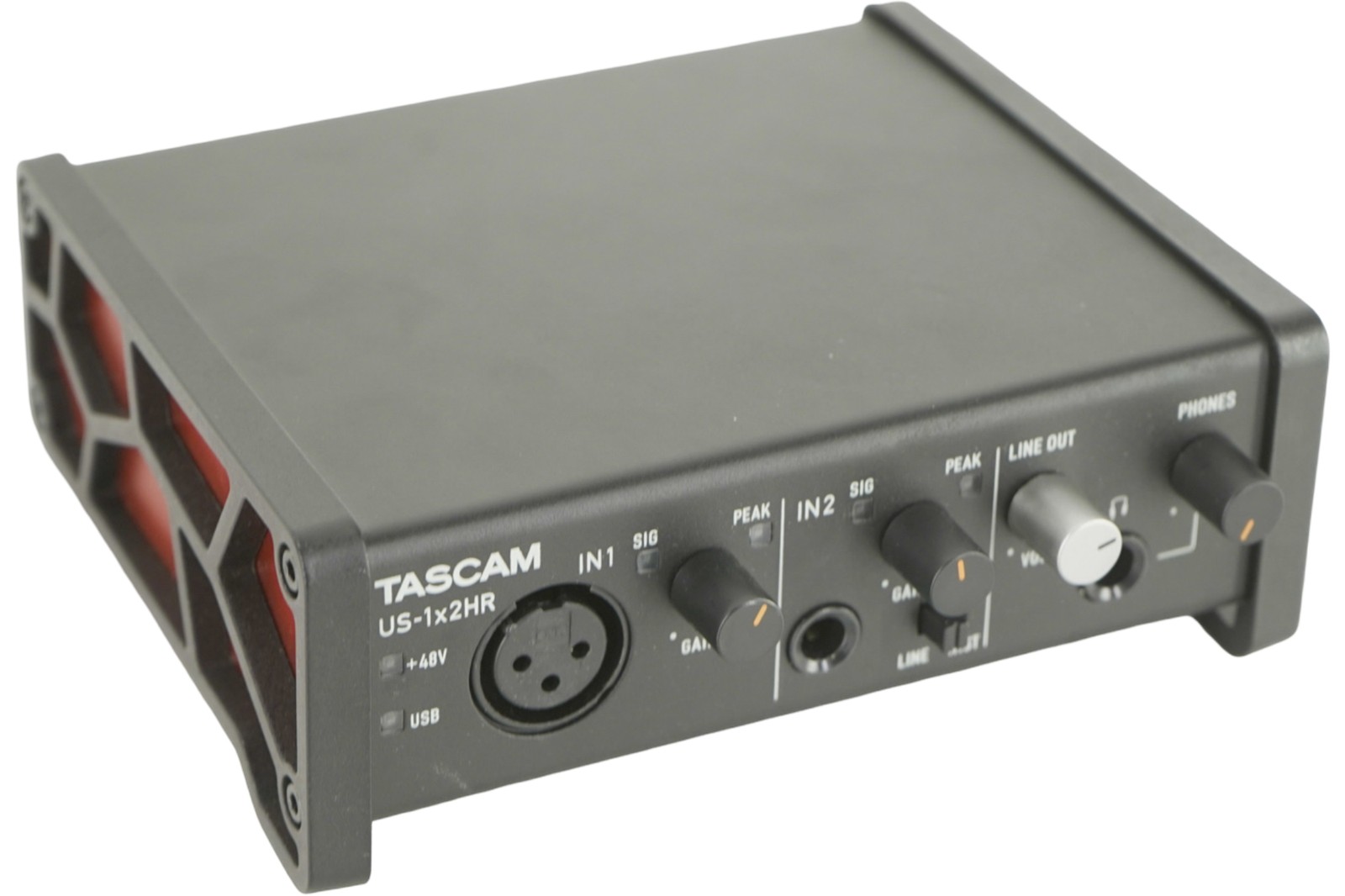 TASCAM US-1X2HR 2-Channel USB Audio Interface. DAMAGED