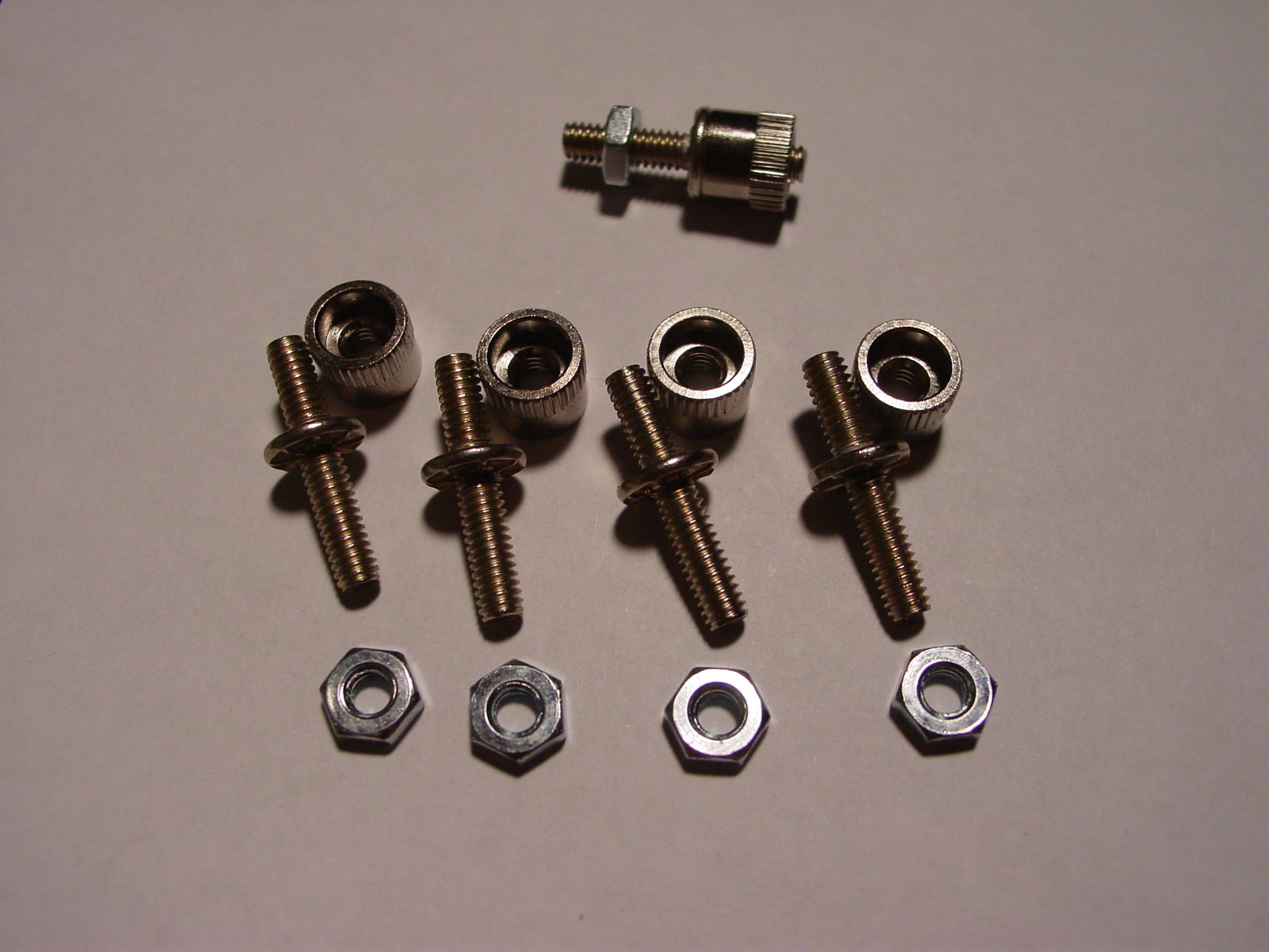 LIONEL ZW TRANSFORMER T-159 T-160 BINDING POST & NUTS 4EA. FOR LIONEL KW,TW,RW