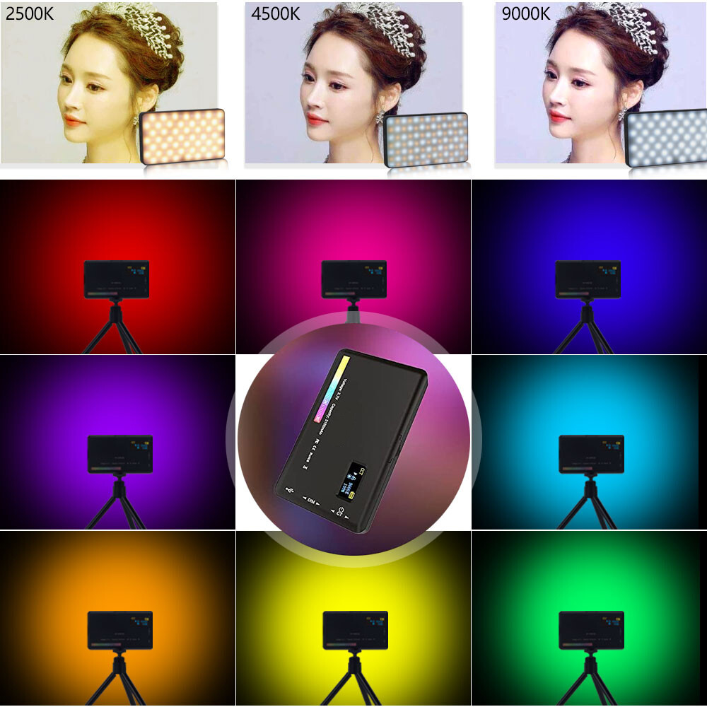 LUXCEO W140 RGB LED Video Light Portable On-Camera Fill Light Photography Light