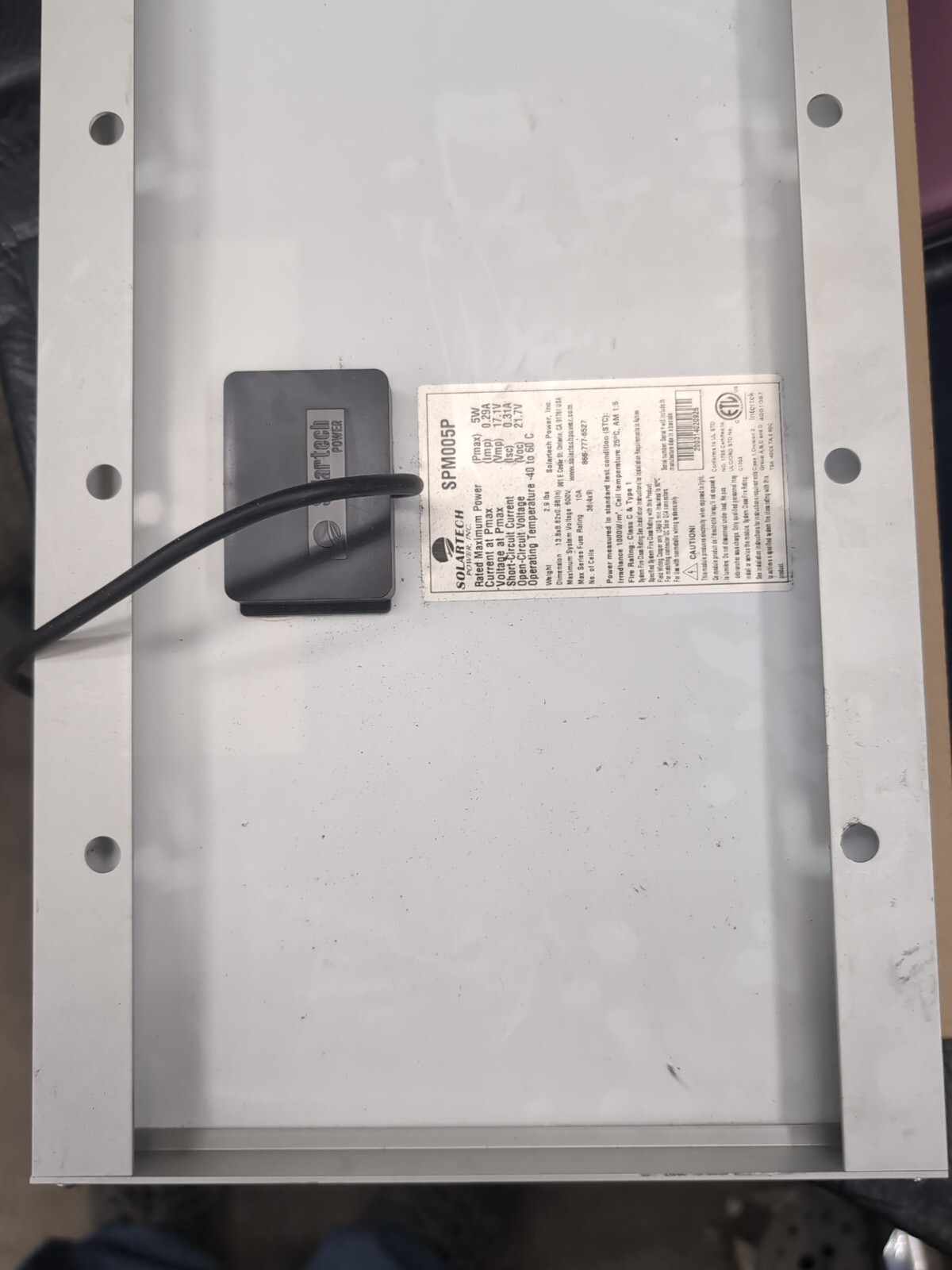Solartech Power Spm005p-A Solar Panel,5W,Polycrystalline