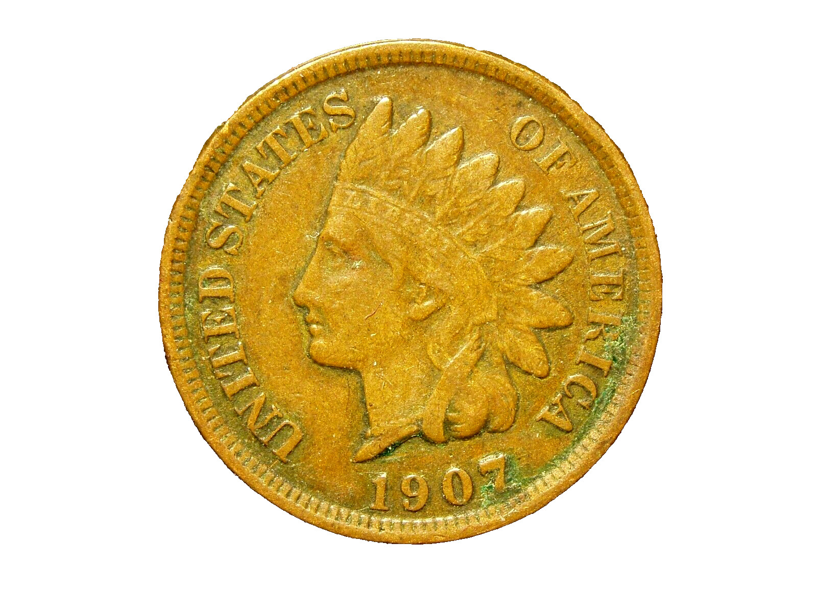 1907  INDIAN HEAD CENT #42