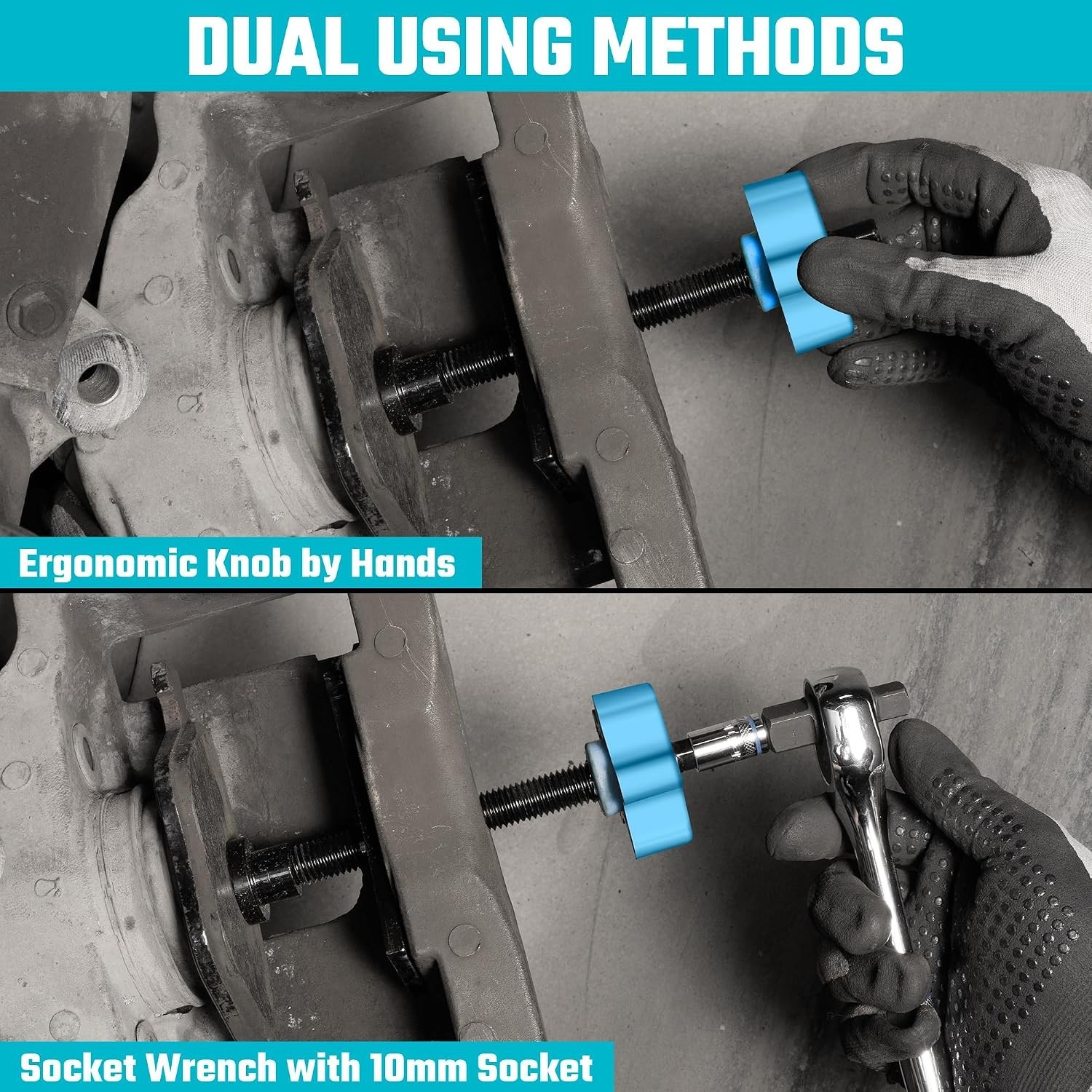 Caliper Piston Compressor Tool with 2PCS Brake Caliper Hangers | Heavy Duty, ...