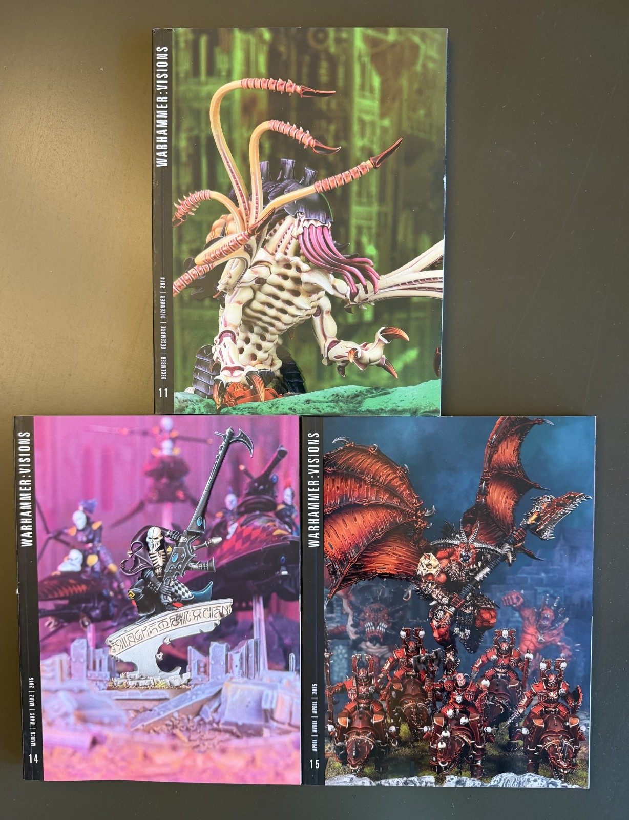 Warhammer Visions Magazine - Lot of 3 - Issues 11, 14 & 15 - Very Good