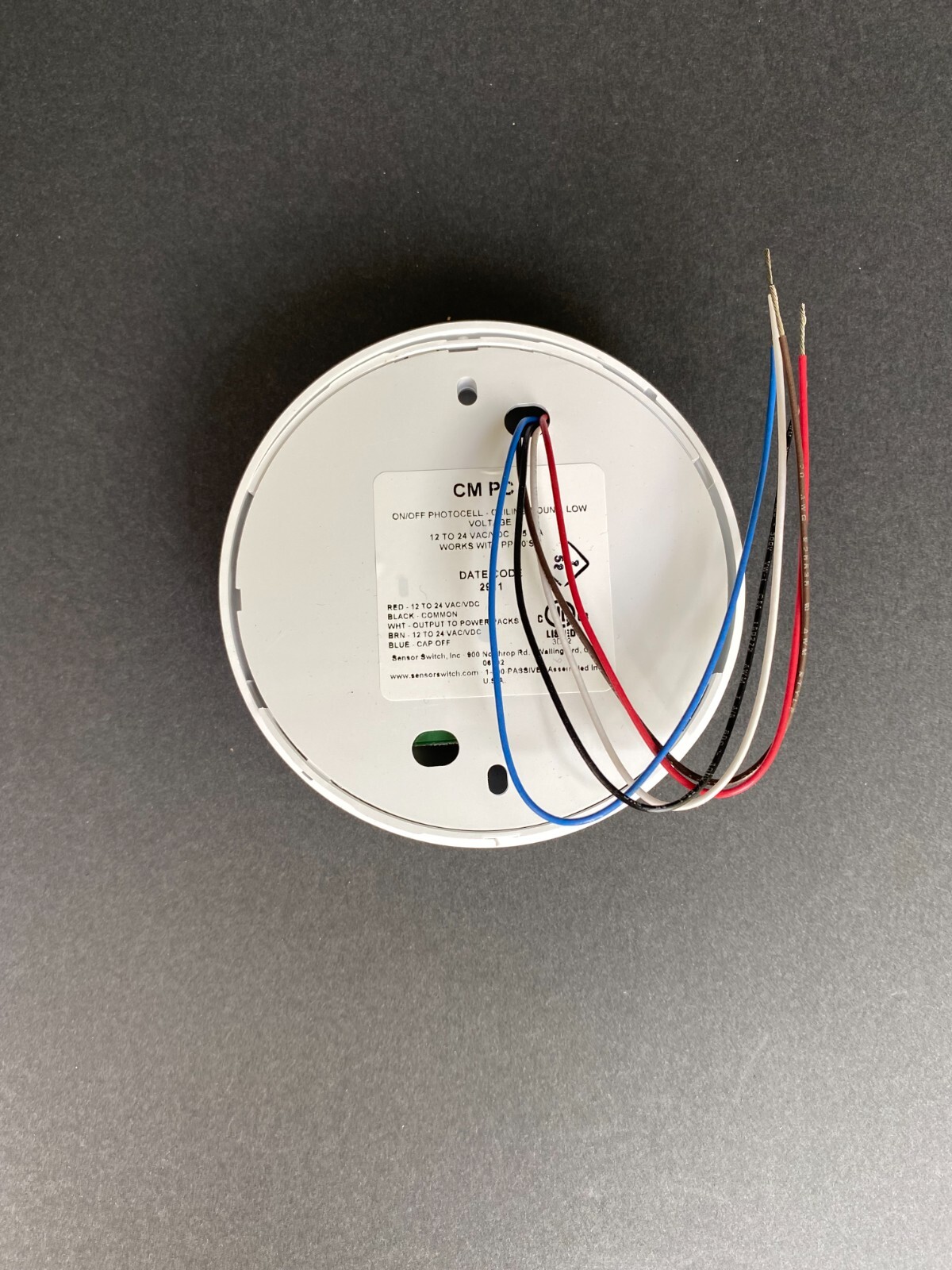 1 Sensorswitch "CM PC" Ceiling Mount occupancy photocell 12-24V sensor 360 deg.