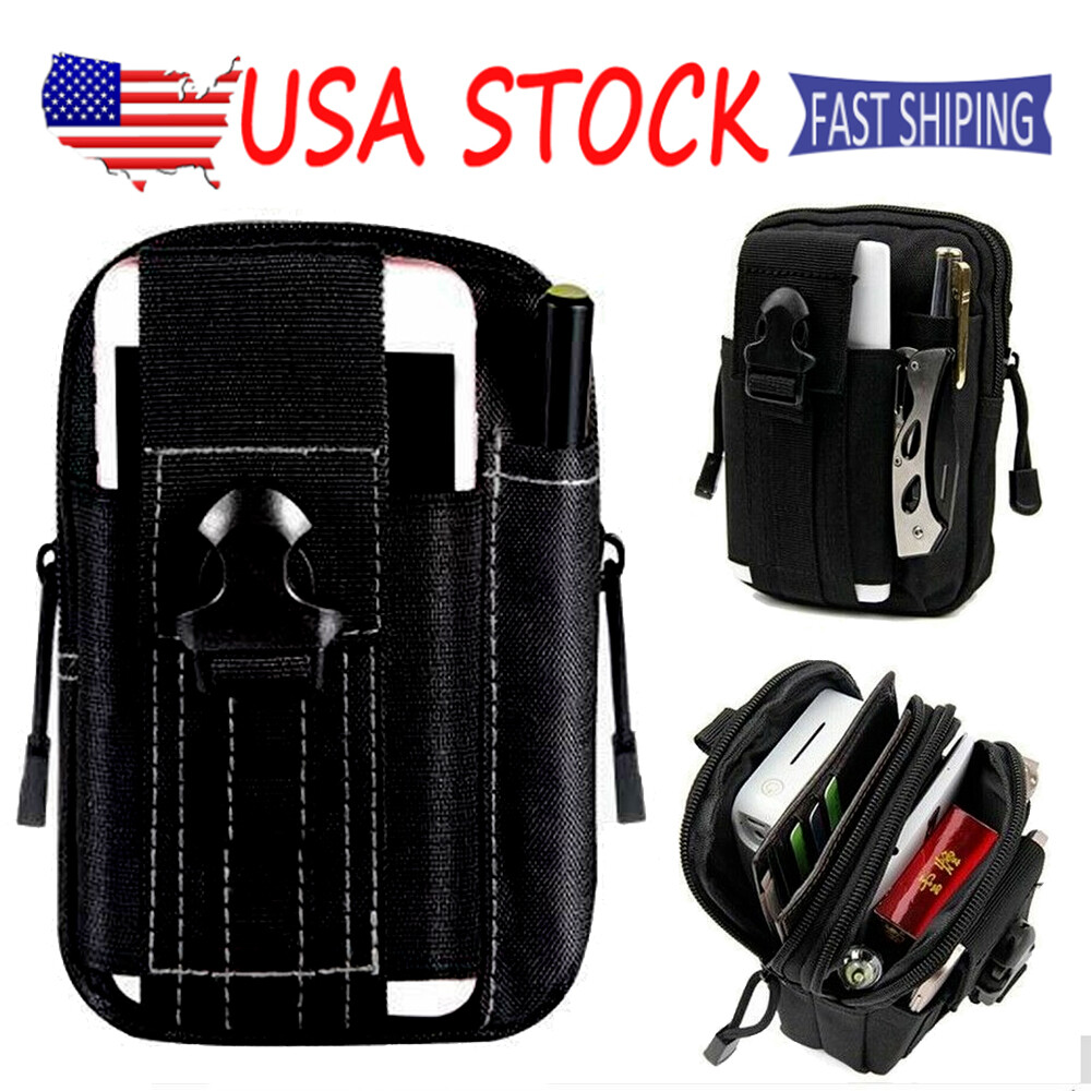 Tactical Molle Utility Pouch EDC Tool Pouch Phone Pouches Mini Waist Bag for Men