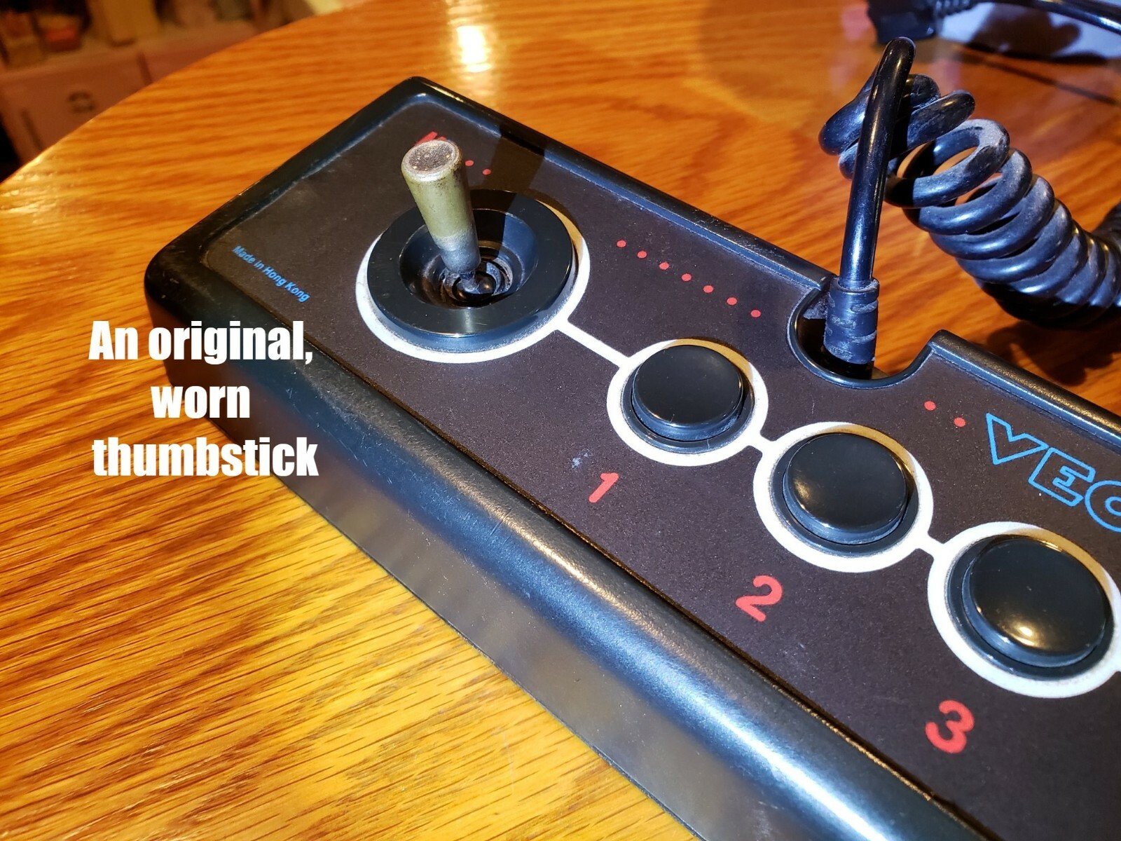 Vectrex Replacement Controller Thumbstick BLACK CHROME - BRAND NEW!