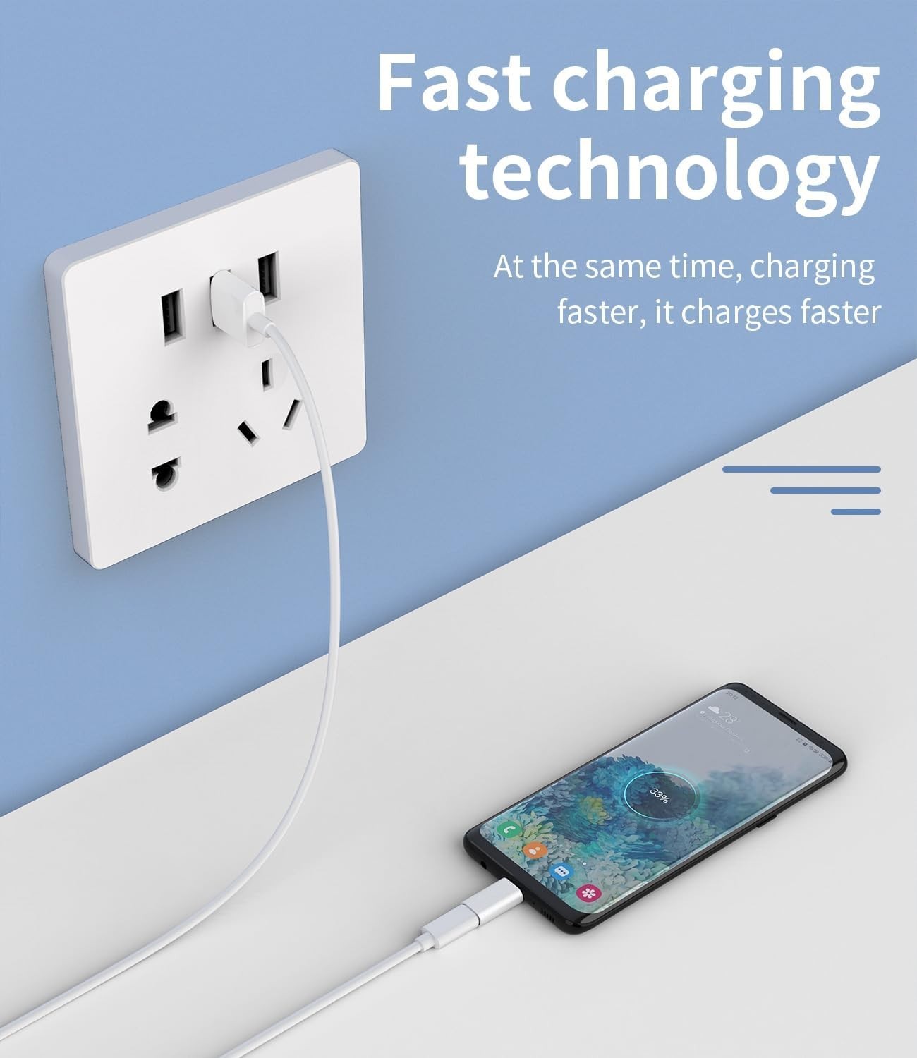 3Pack Lightning Female to USB-C Male Adapter, Type Charging for silver