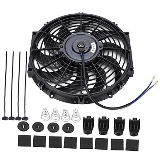 Condenser Cooling Fan, 12 inch General Motors Slim Push-Pull Electric Engine