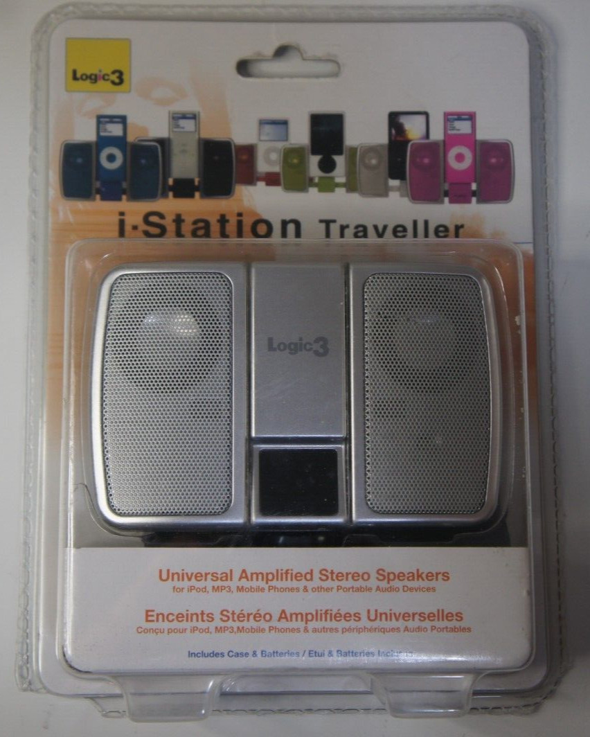 Logic3 i-Station Traveller, Universal Amplified Stereo Speakers - BRAND NEW