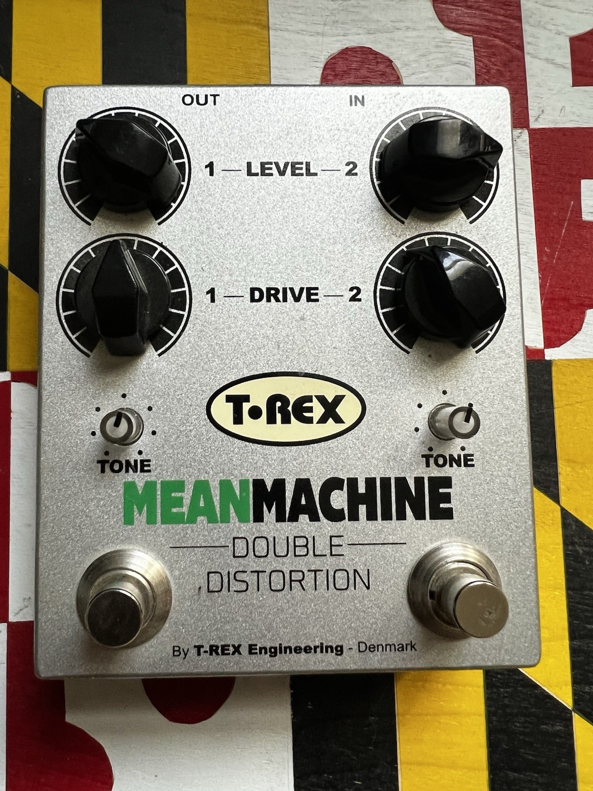 T-Rex Mean Machine Distortion Guitar Effect Pedal