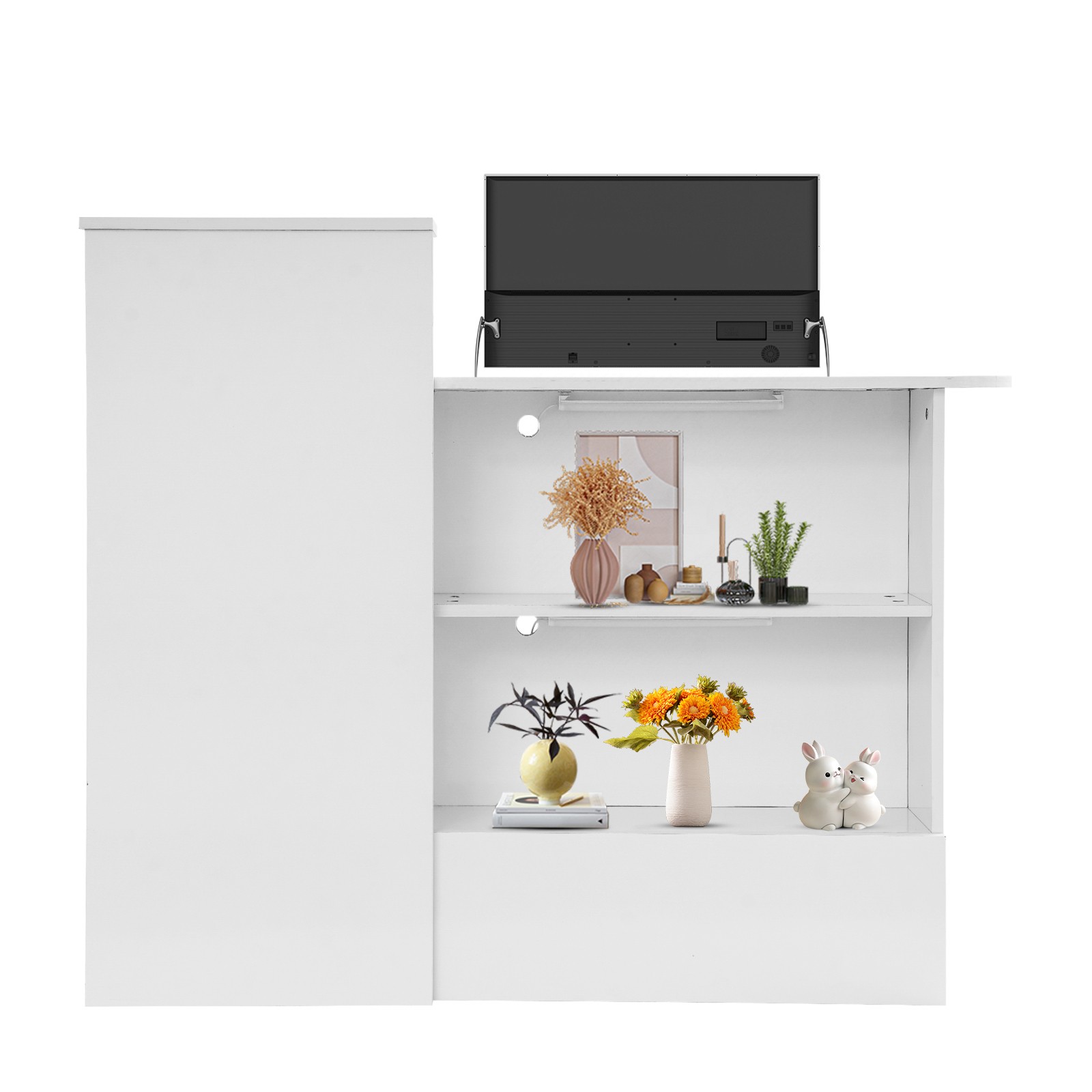 Office Reception Desk with Counter Salon Retail Checkout Counter Front Desk