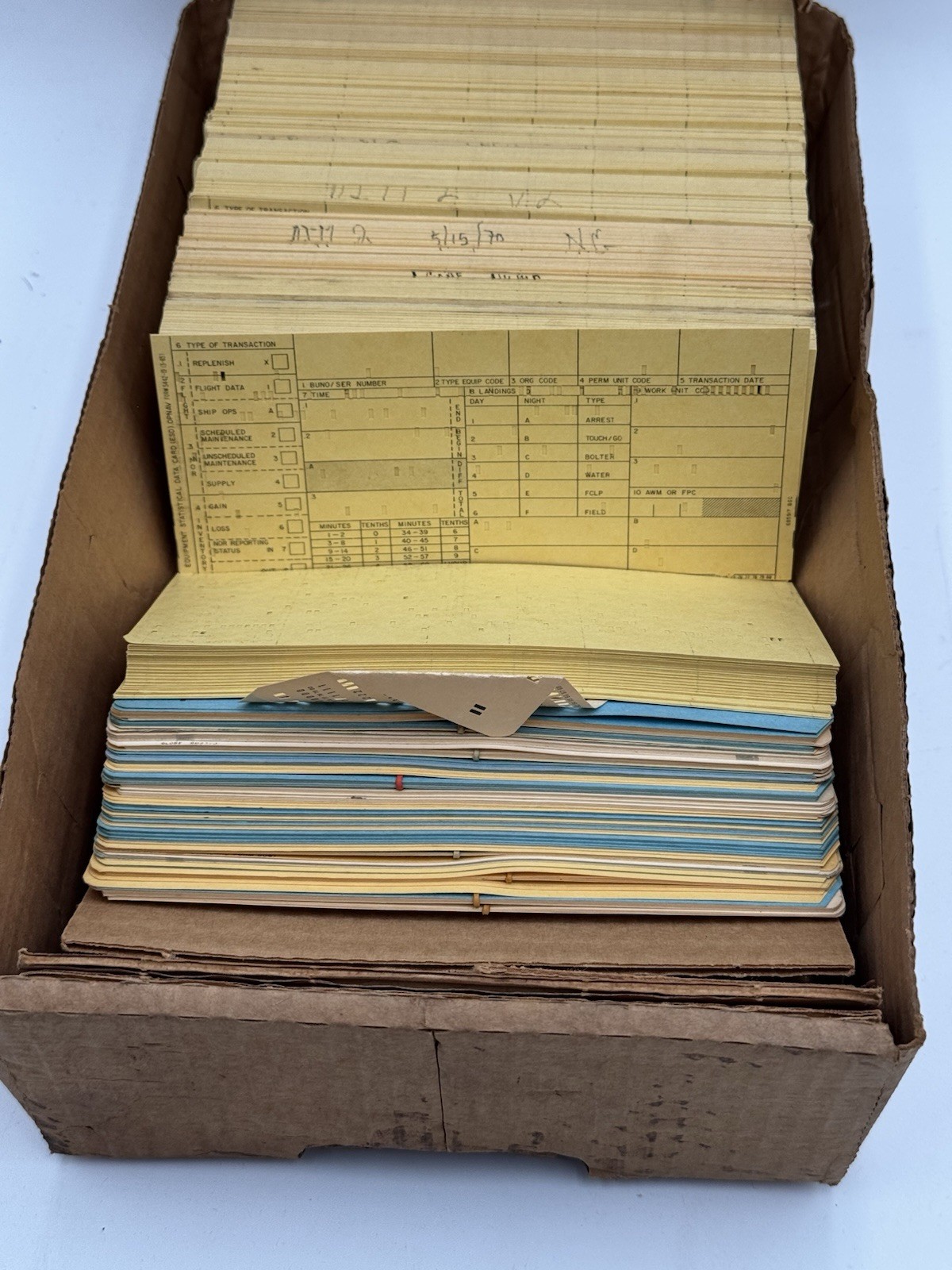 Vintage ~1800 IBM Punch Cards Programs For IBM Computer RARE