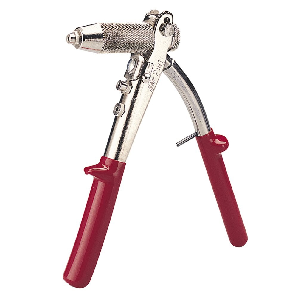 Malco 2IN1 Hand Riveter  Single Stoke and Ratchet Action Pop Rivet Gun, Multi