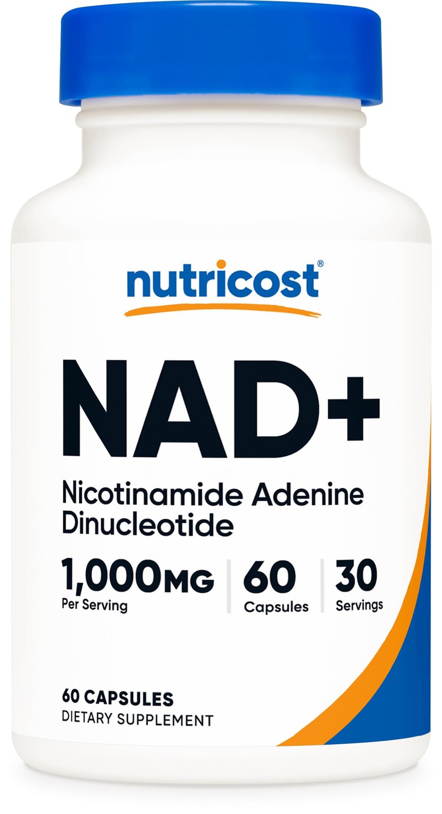 Nutricost NAD+ Supplement (1,000mg) 60 Capsules - 60 Count (Pack of 1)