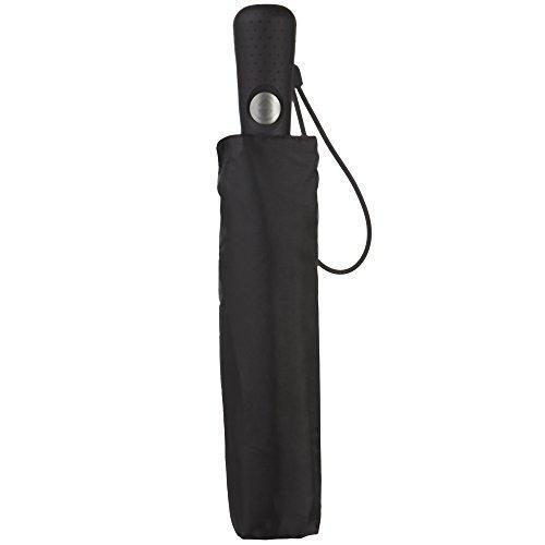 Totes Blue Line Golf Size Auto Open/Close Umbrella, Black