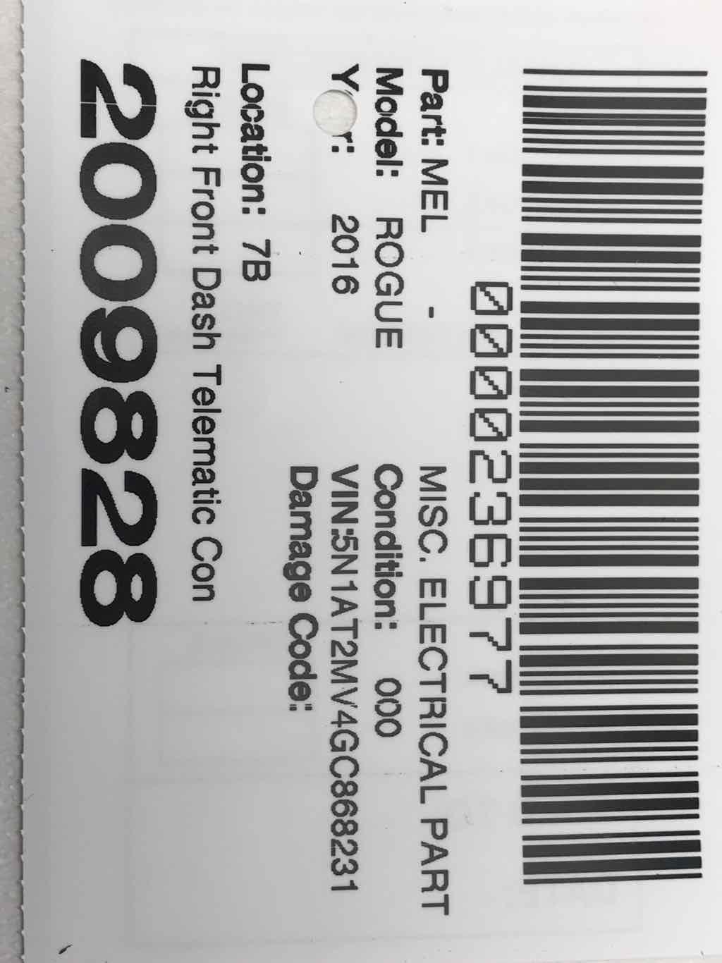 Fits 15 16 17 NISSAN ROGUE Front Right Dash Telematic Control Module 282755AA2A