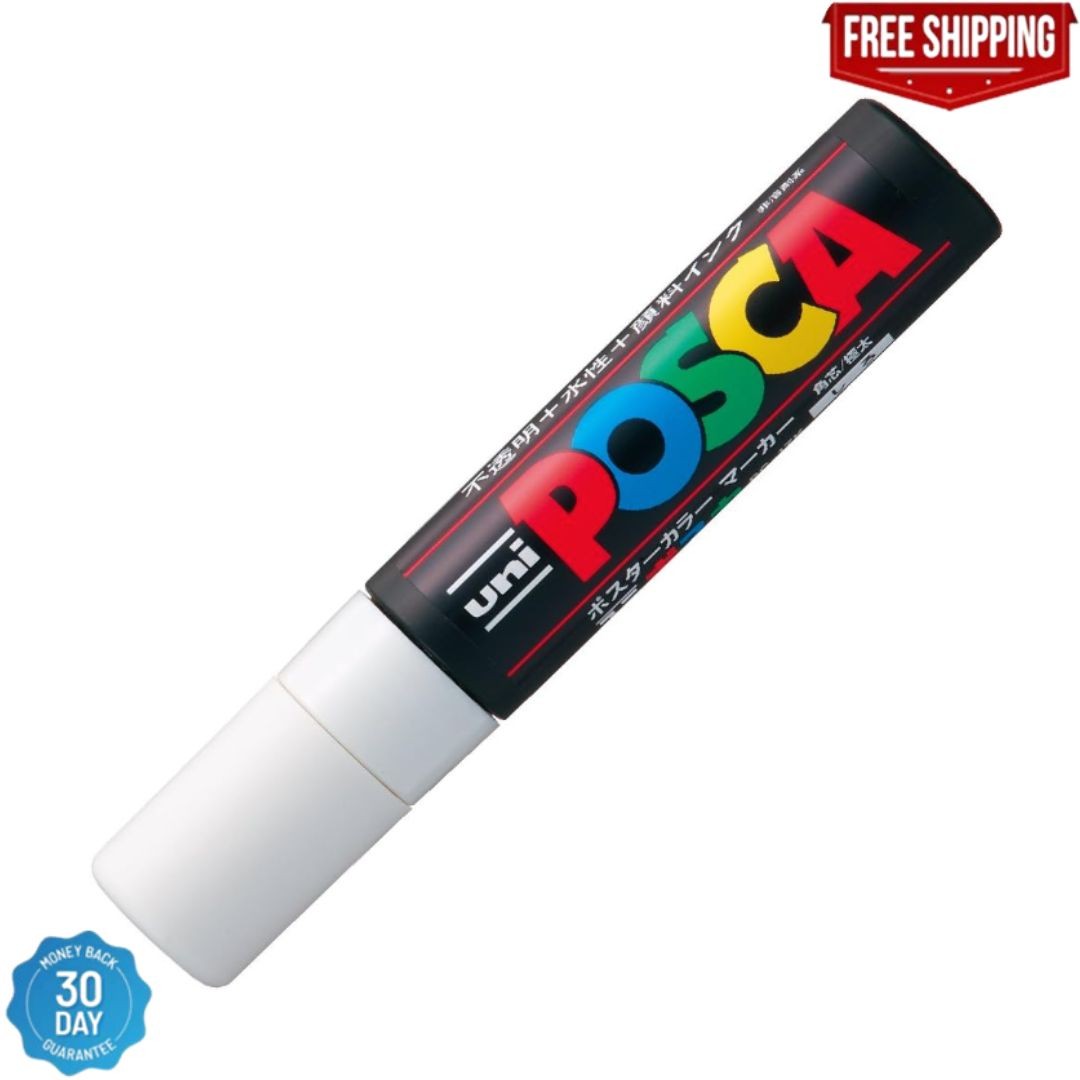 Uni Posca Extra Bold Marker, White (PC17K.1)