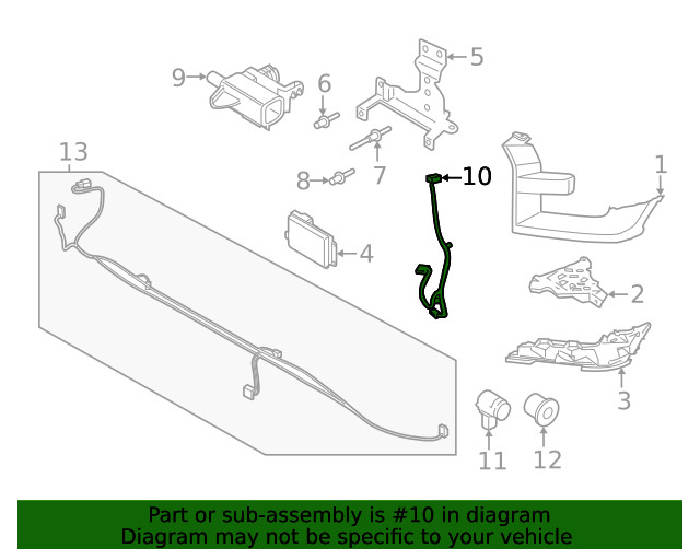 Genuine Ford Ambient Air Temperature Sensor Connector FL3Z-14B242-B