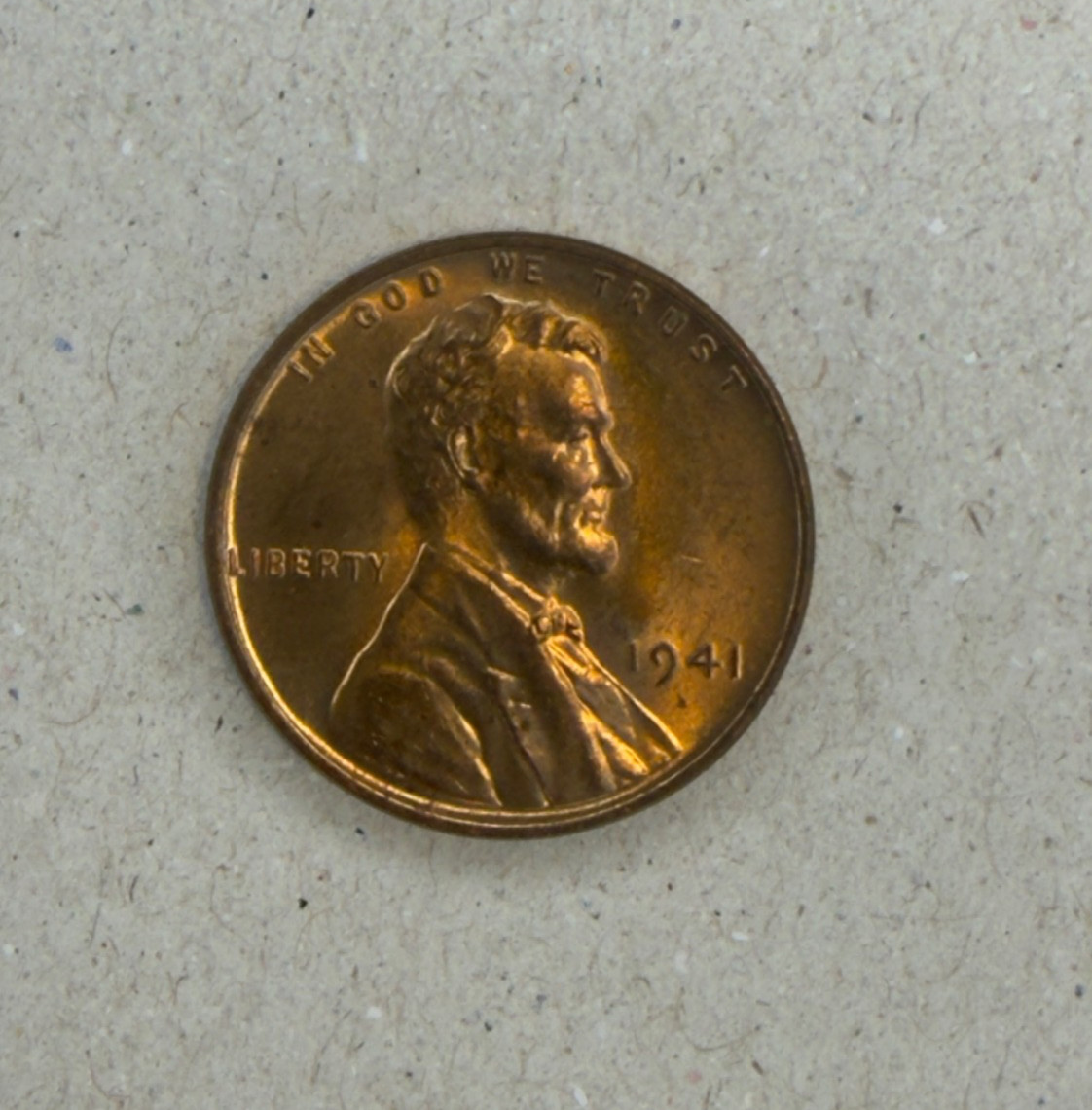 1941 1C RD Lincoln Wheat Cent EXCELLENT CONDITION High Grade