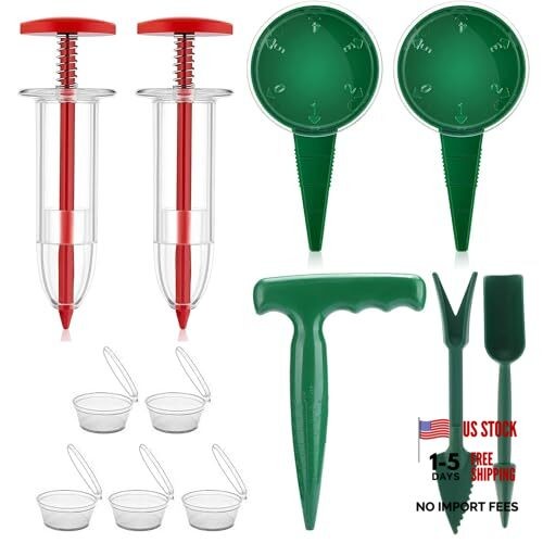 12 Pcs Handhold Seed Spreader Set, Mini Sowing Seeds Dispenser Fits Lawn &