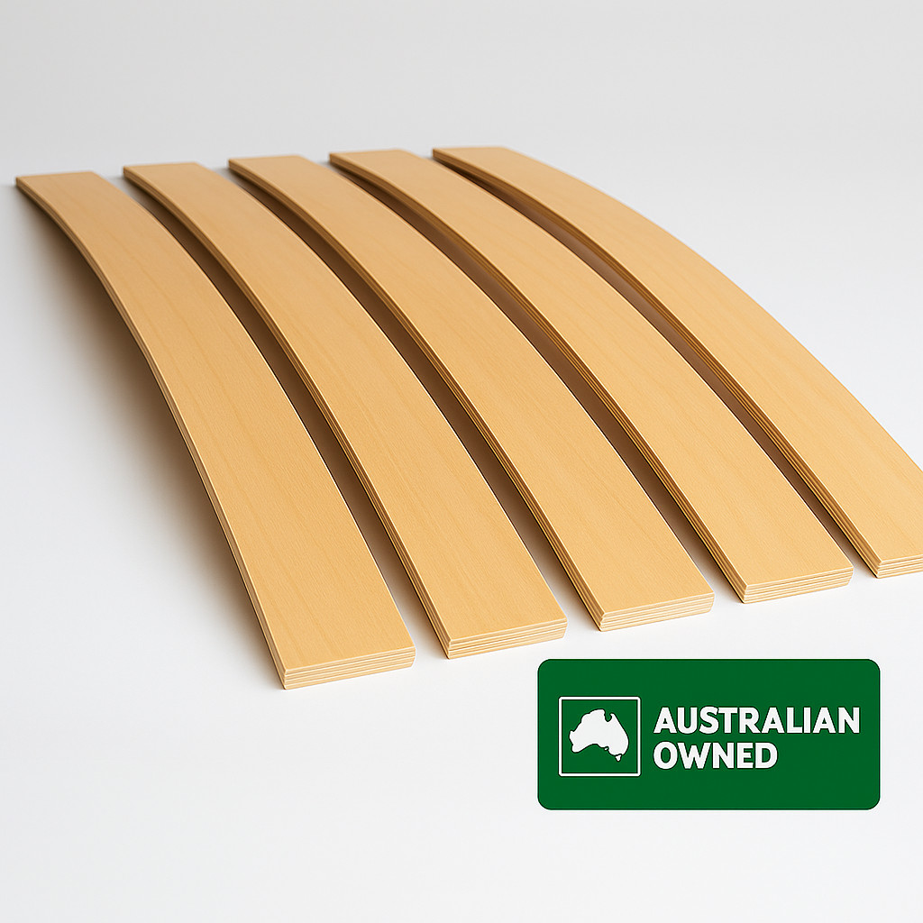 Sprung Beechwood Bed Slats 690mm – Pack of 5 Curved Replacement Slats