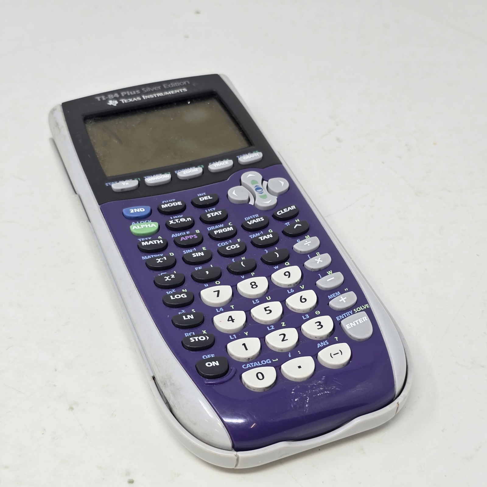 Texas Instruments TI-84 Plus Silver Edition Graphing Calculator Tested Works
