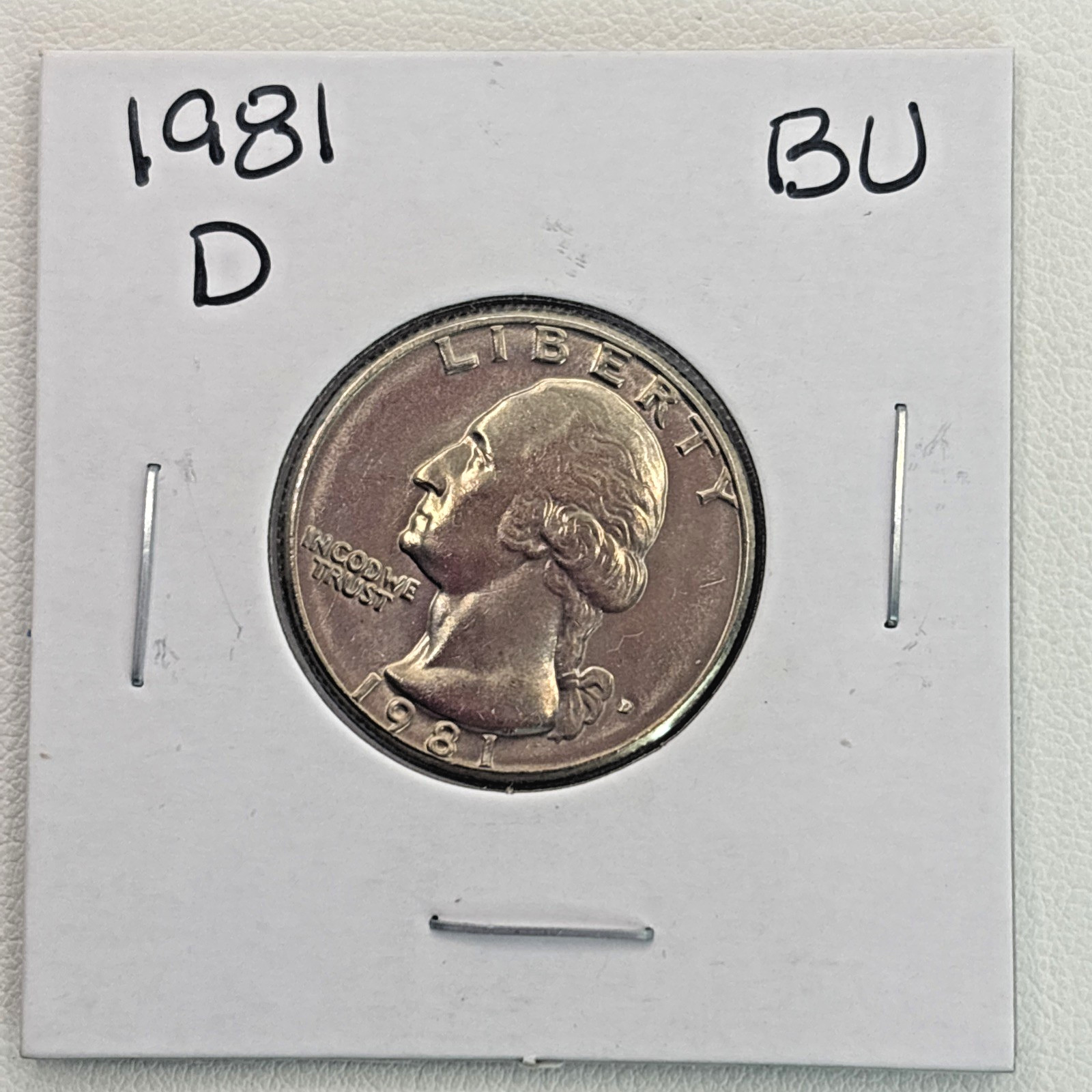 1981-D Washington Quarter BU (Brilliant Uncirculated) Denver Mint