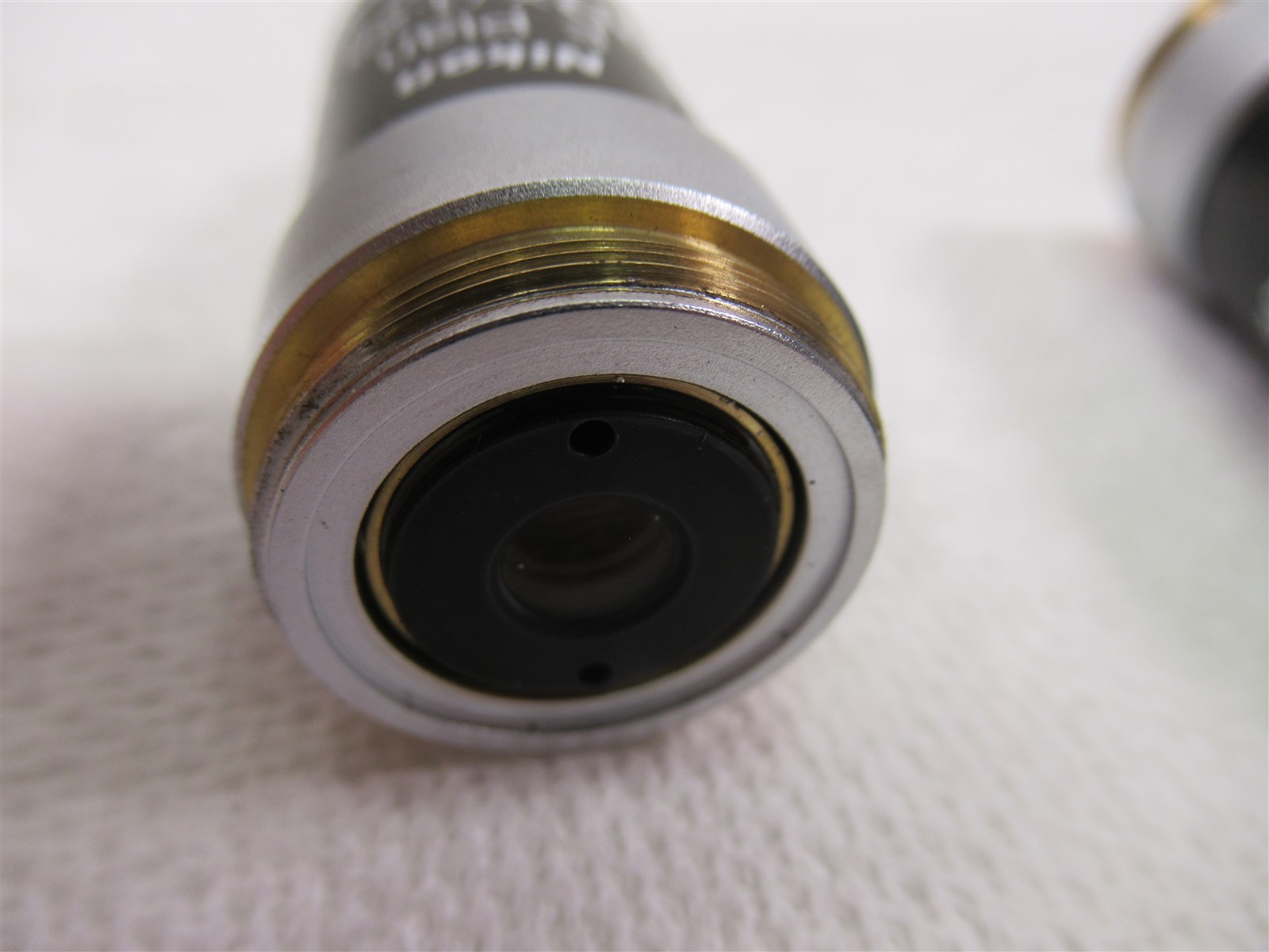 Nikon E Plan Microscope Objective Lenses Lot of 4 100x Oil 40x 10x & 4X Eclipse