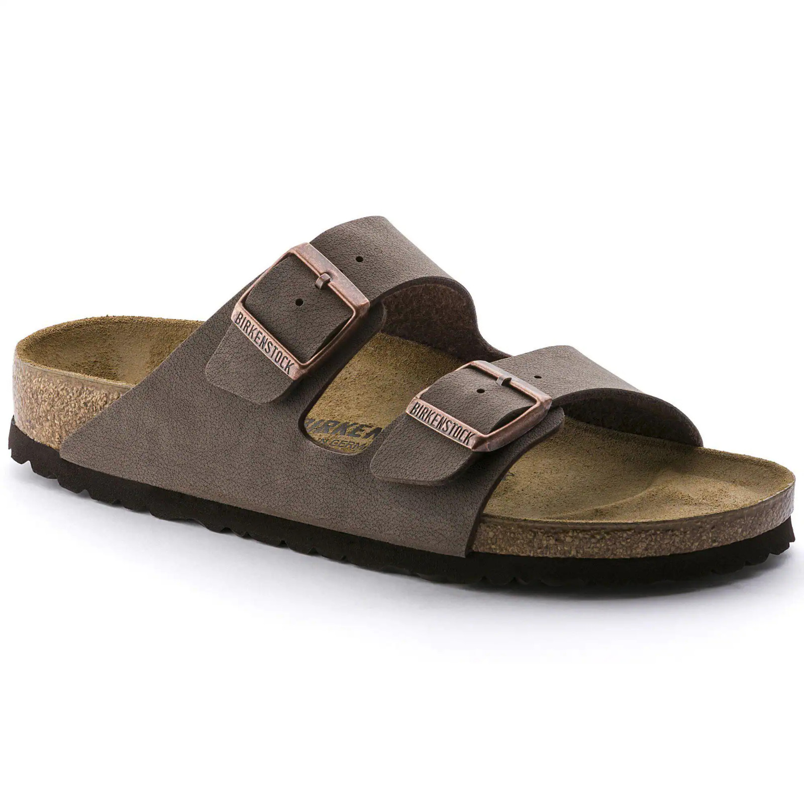 Birkenstock Arizona Mocha Birkibuc Birko-Flor Leather Sandals Select Size 37-45