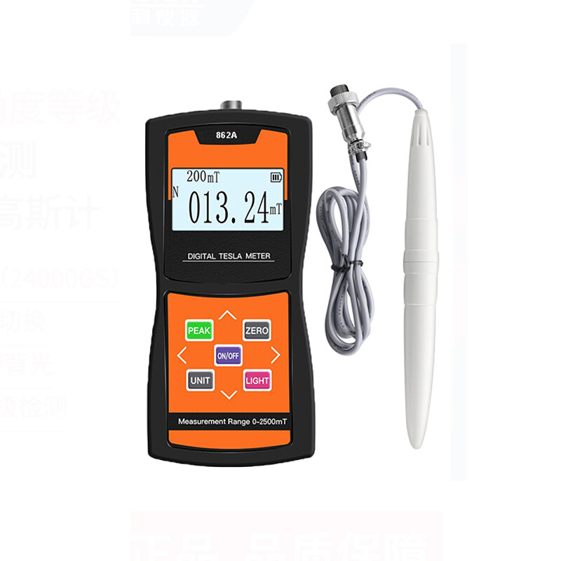 Digital Precision Tesla Meter Gaussmeter Fluxmeter Surface Magnetic Field Tester