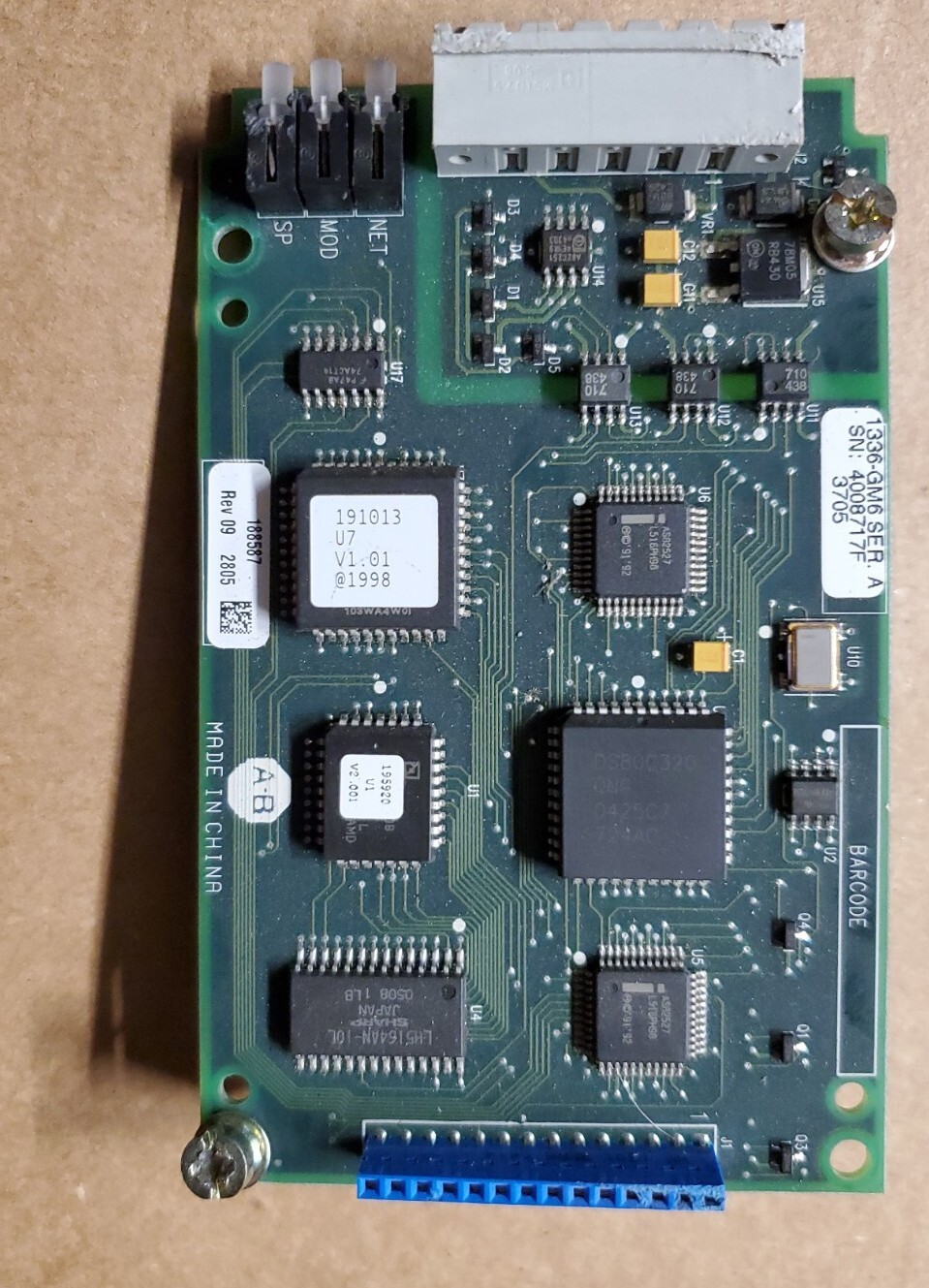 Allen Bradley 1336-GM6 Enhanced DeviceNet Communications Adapter Series A