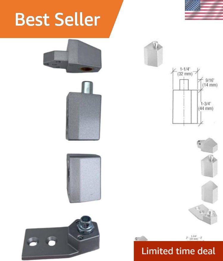 Durable Offset Reversible Pivot Set Flush-Mount for L-Shaped Commercial Doors