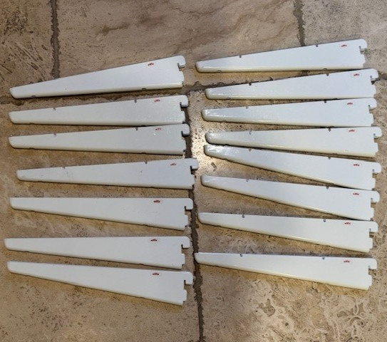 10 1/2” ELFA Decor Shelf Bracket White Art. 412718   Sold per bracket