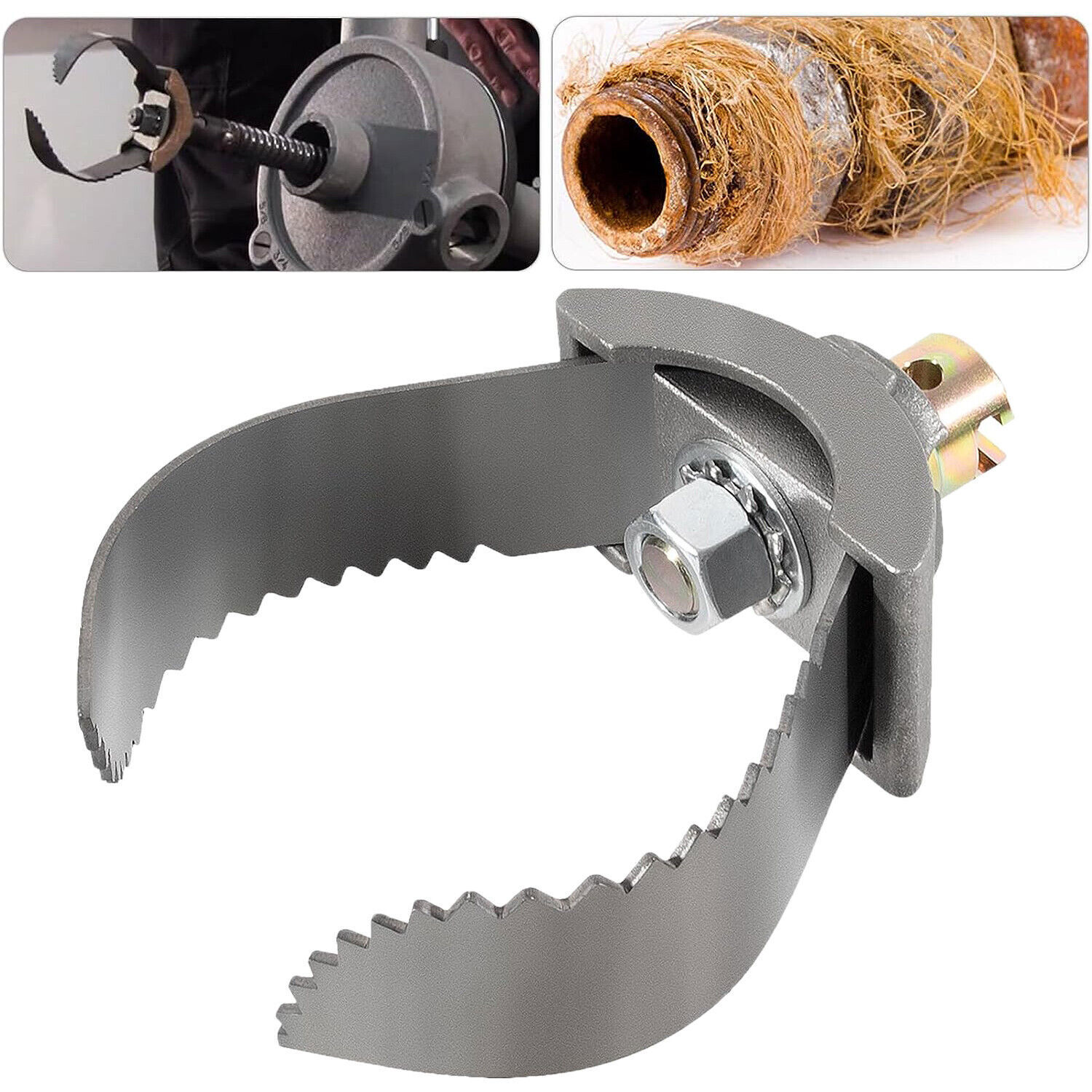 T-232 H-D 3"C Cutter Cable Coupler Drain Cleaning Tool 52822 for 3/8” 5/8” Drum