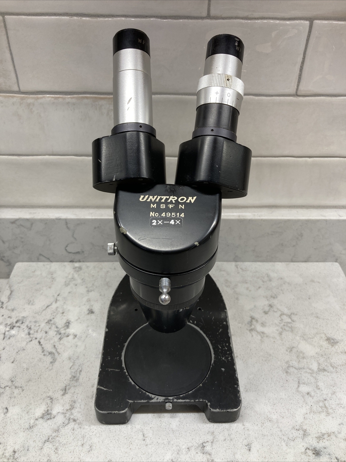 Unitron Microscope MSFN No. 49514 2x-4x Vintage As Is