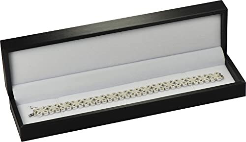 Black Bracelet Necklace Chain Gift Box Luxury Soft 1 Black PU Bracelet Box