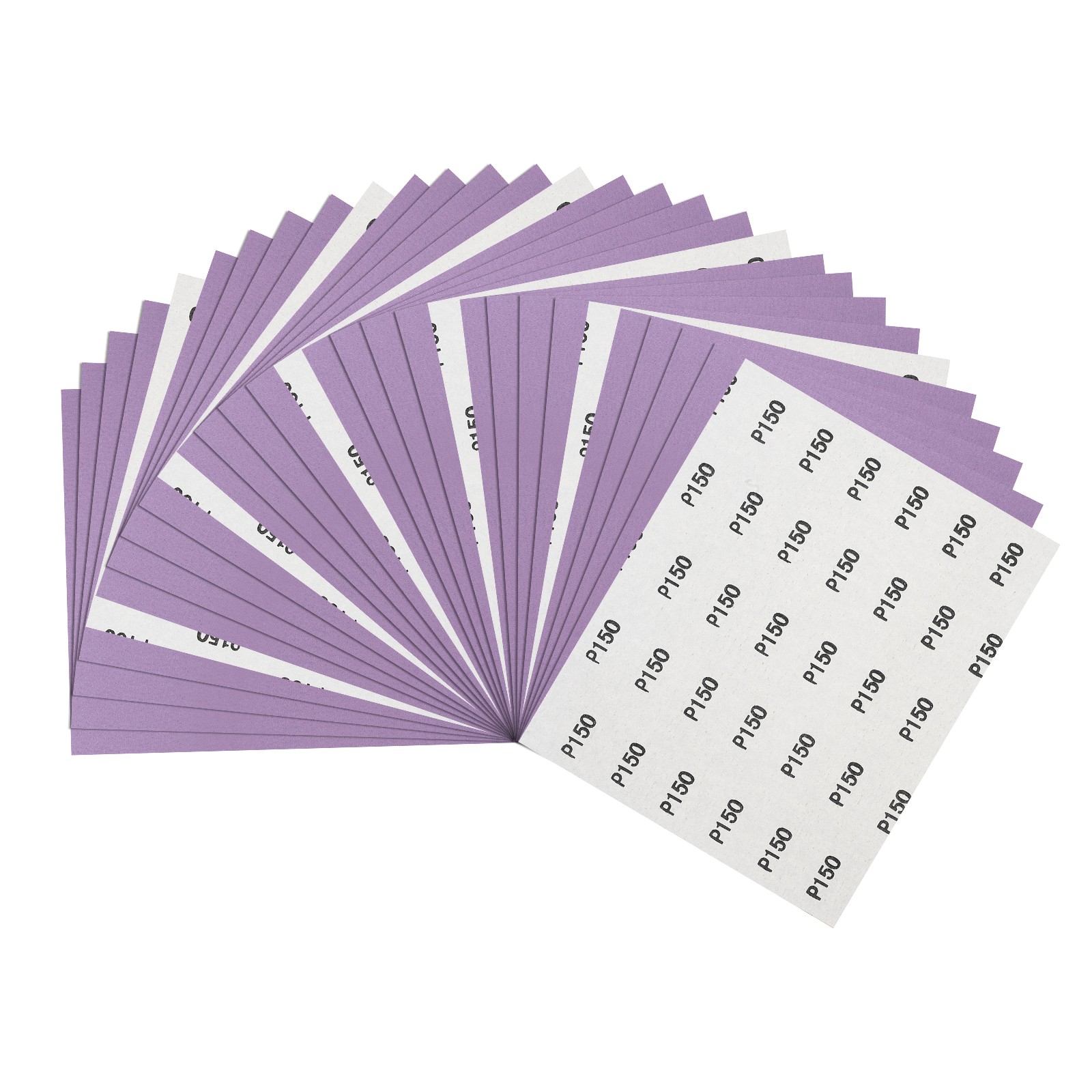 30pcs Sand Papers - [9 x 11 Inch x 150 Grits] Alumina Sandpaper Sheets Purple