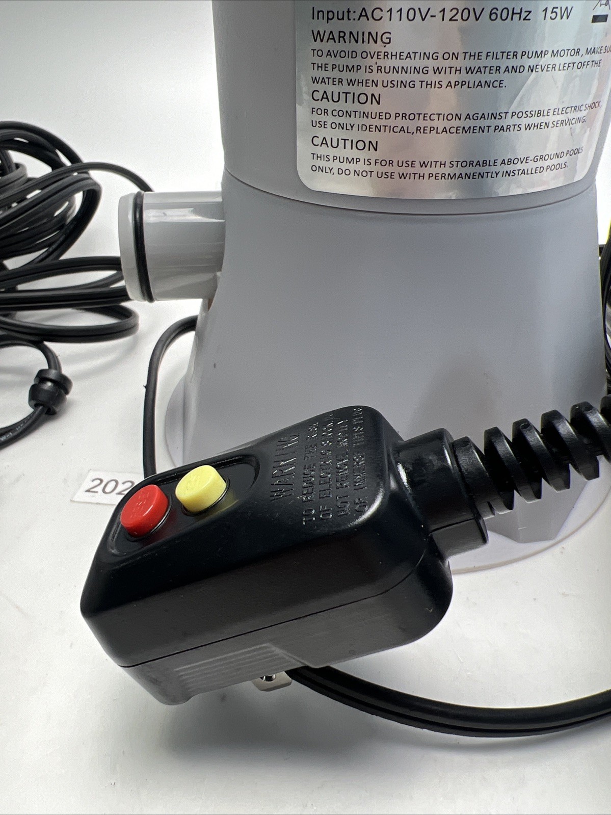 Pool Filter Pump Model: HS-630 For Above Ground Pools With Extra Pump