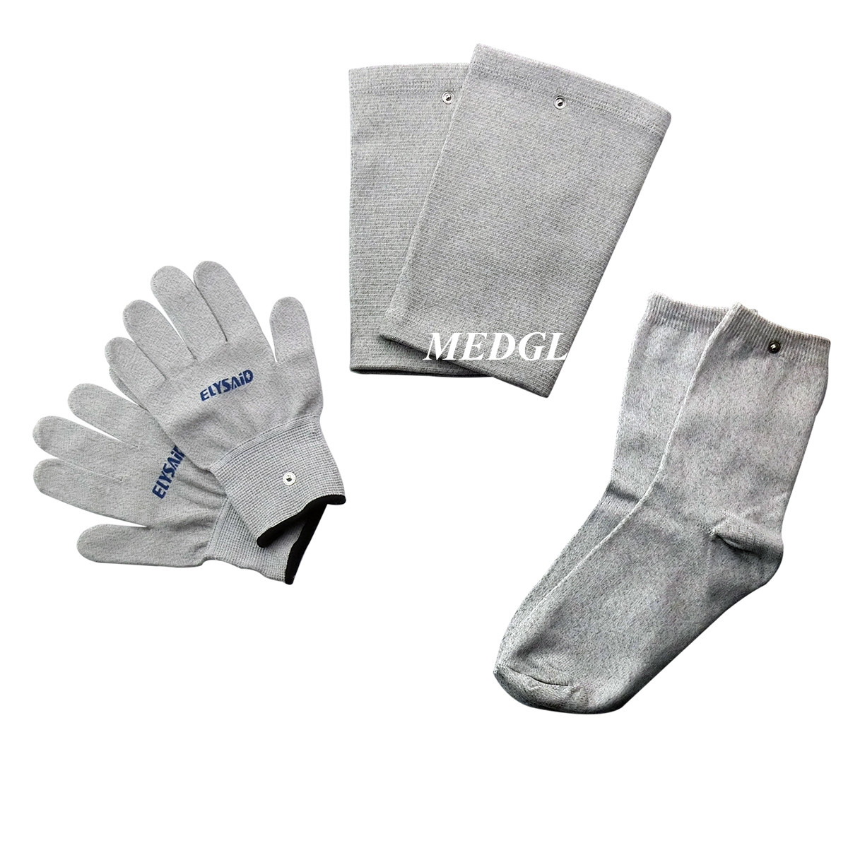 Conductive Electrode Massage Gloves+Socks+Kneelet For Tens/Ems Massager Device