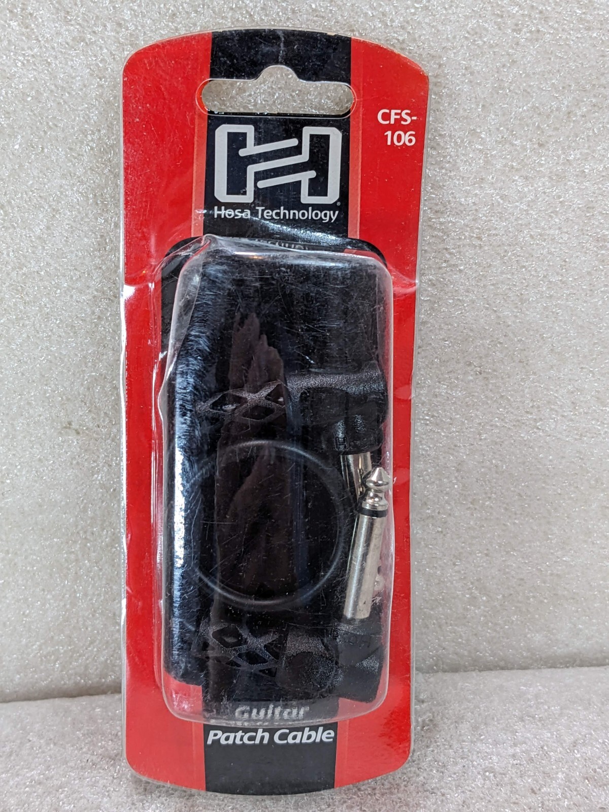 Hosa CFS-106 Molded Right-Angle Guitar Patch Cable, 6 inch 🔥NEW🔥