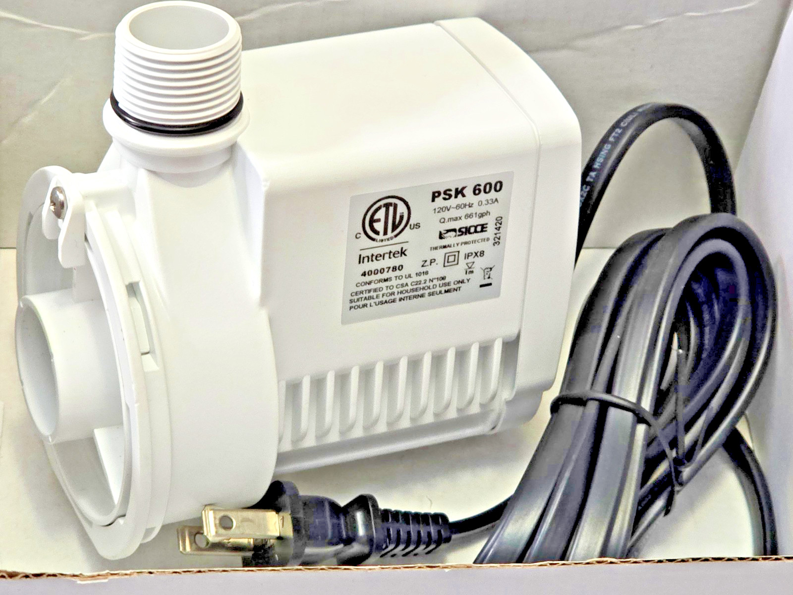 SICCE PSK 600 REPLACEMENT AQUARIUM SKIMMER PUMP