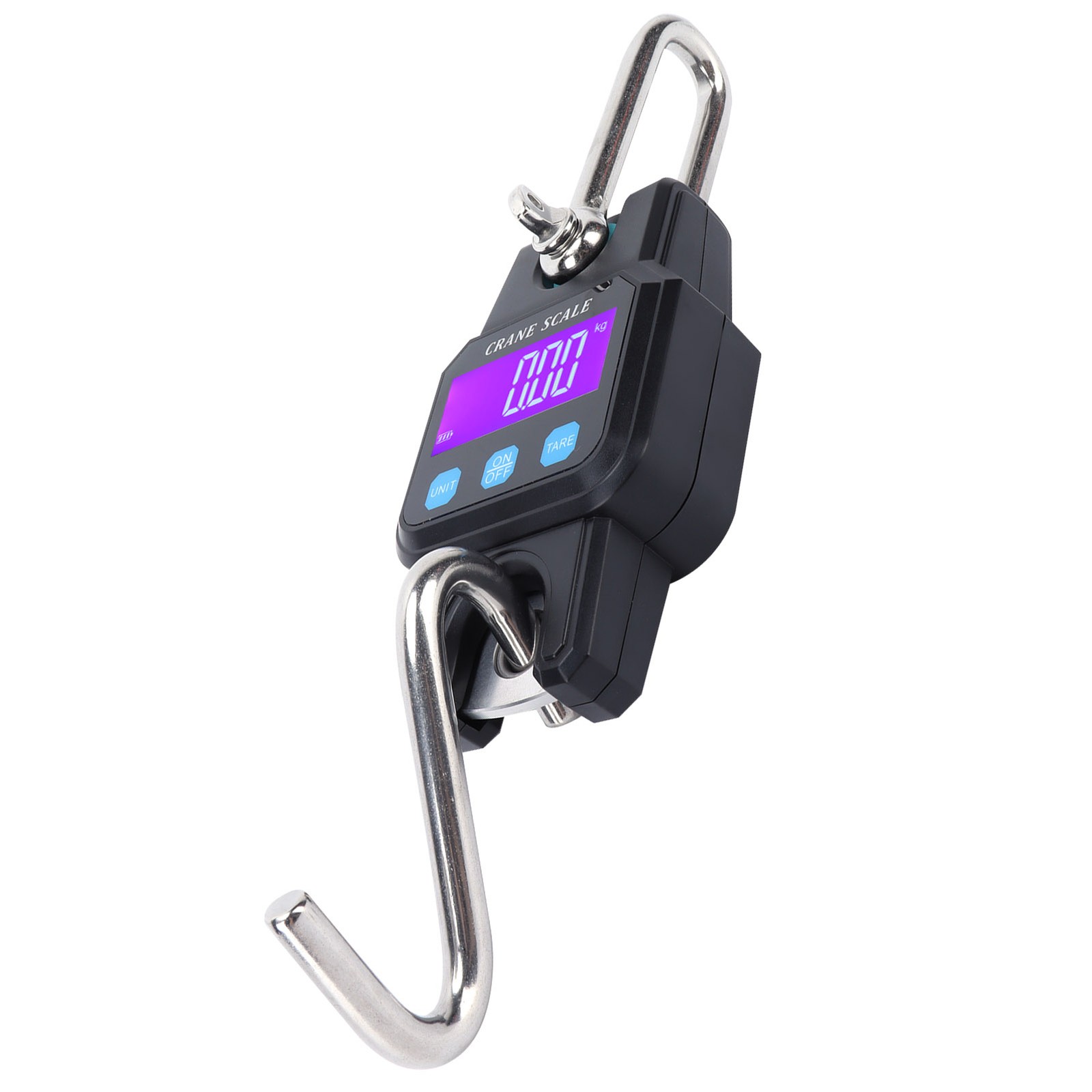 (Black)WH-C06 Rechargeable Digital Hanging Scale Mini Crane Scale Electronic US